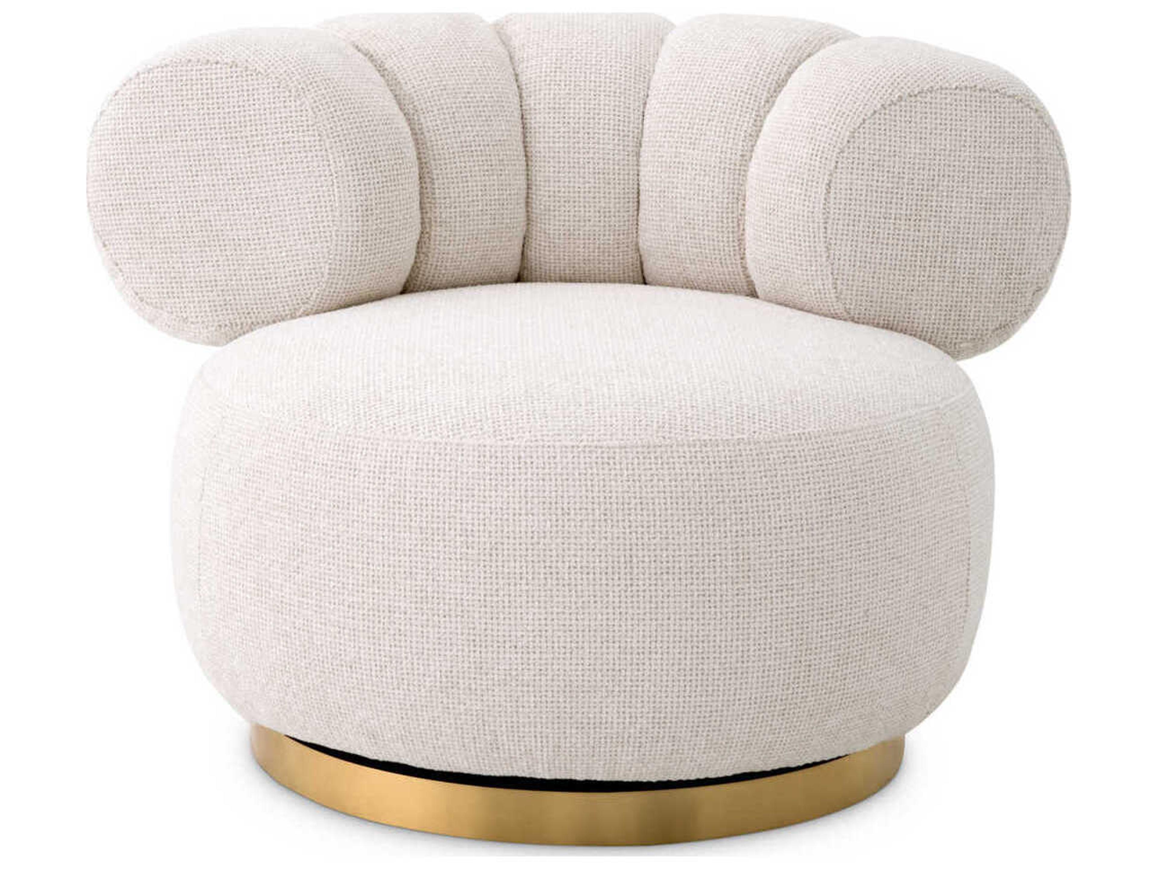 Eichholtz Phedra Swivel White Accent Chair