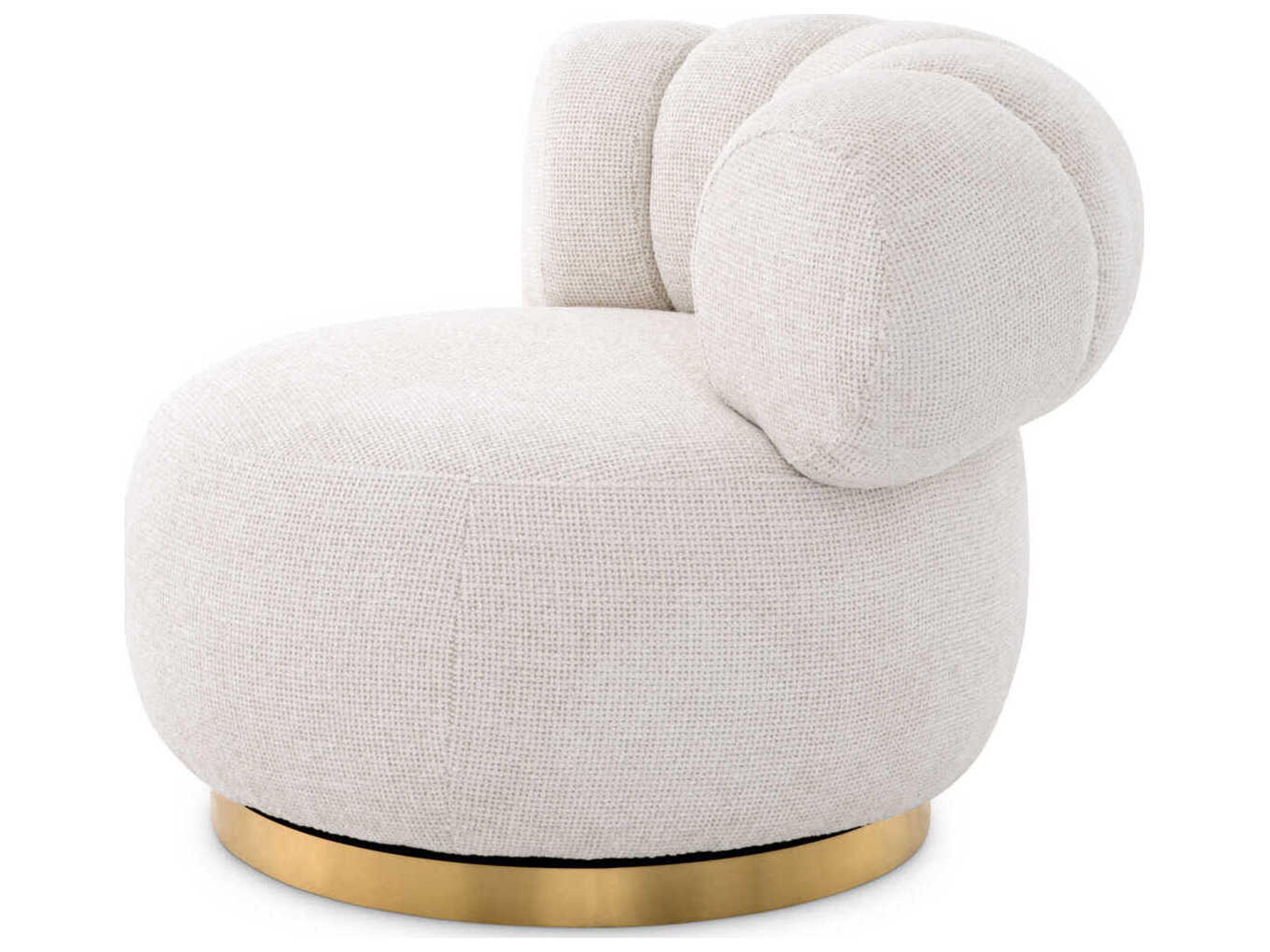 Eichholtz Phedra Swivel White Accent Chair
