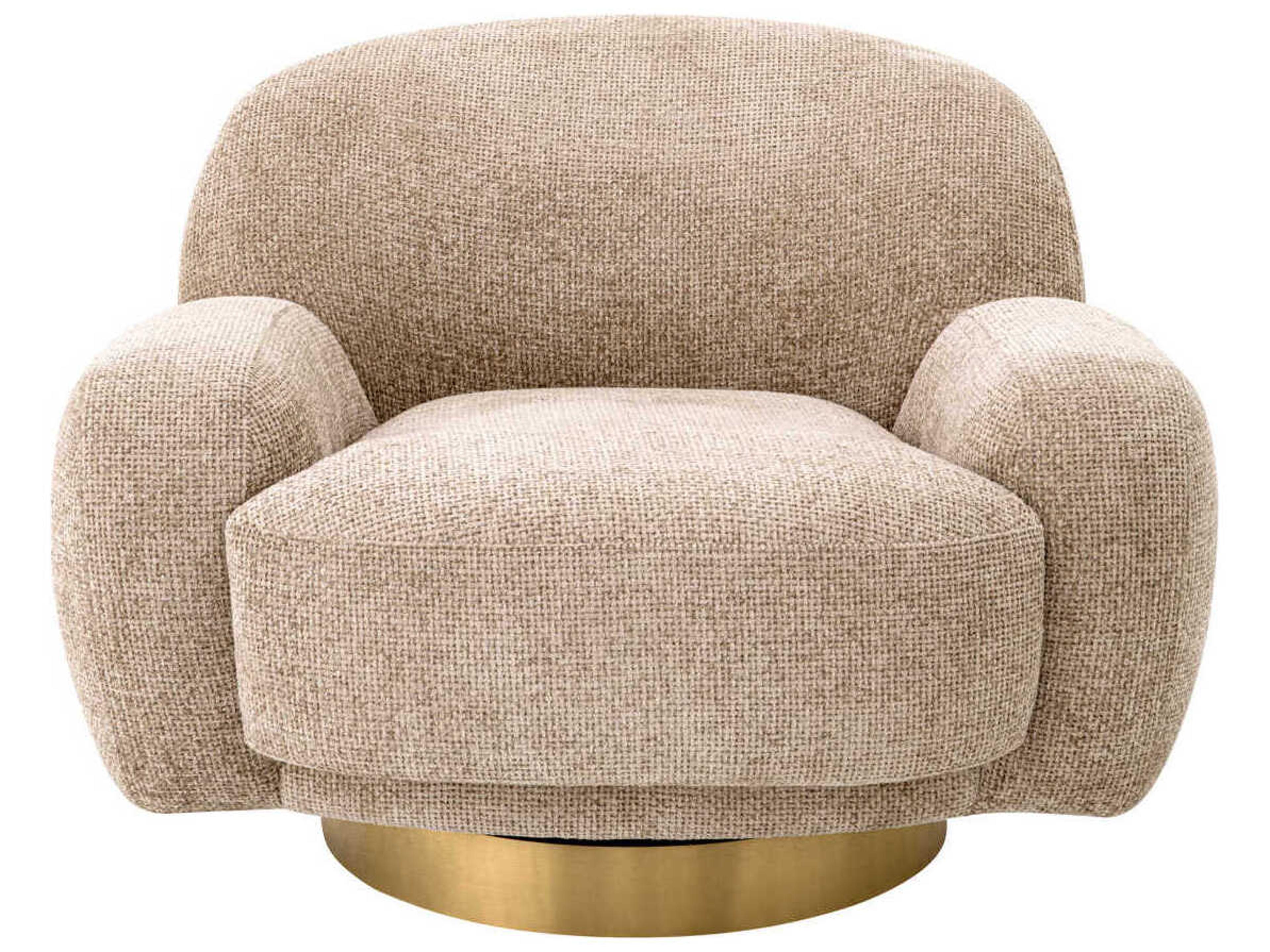 Eichholtz Udine Swivel Beige Accent Chair