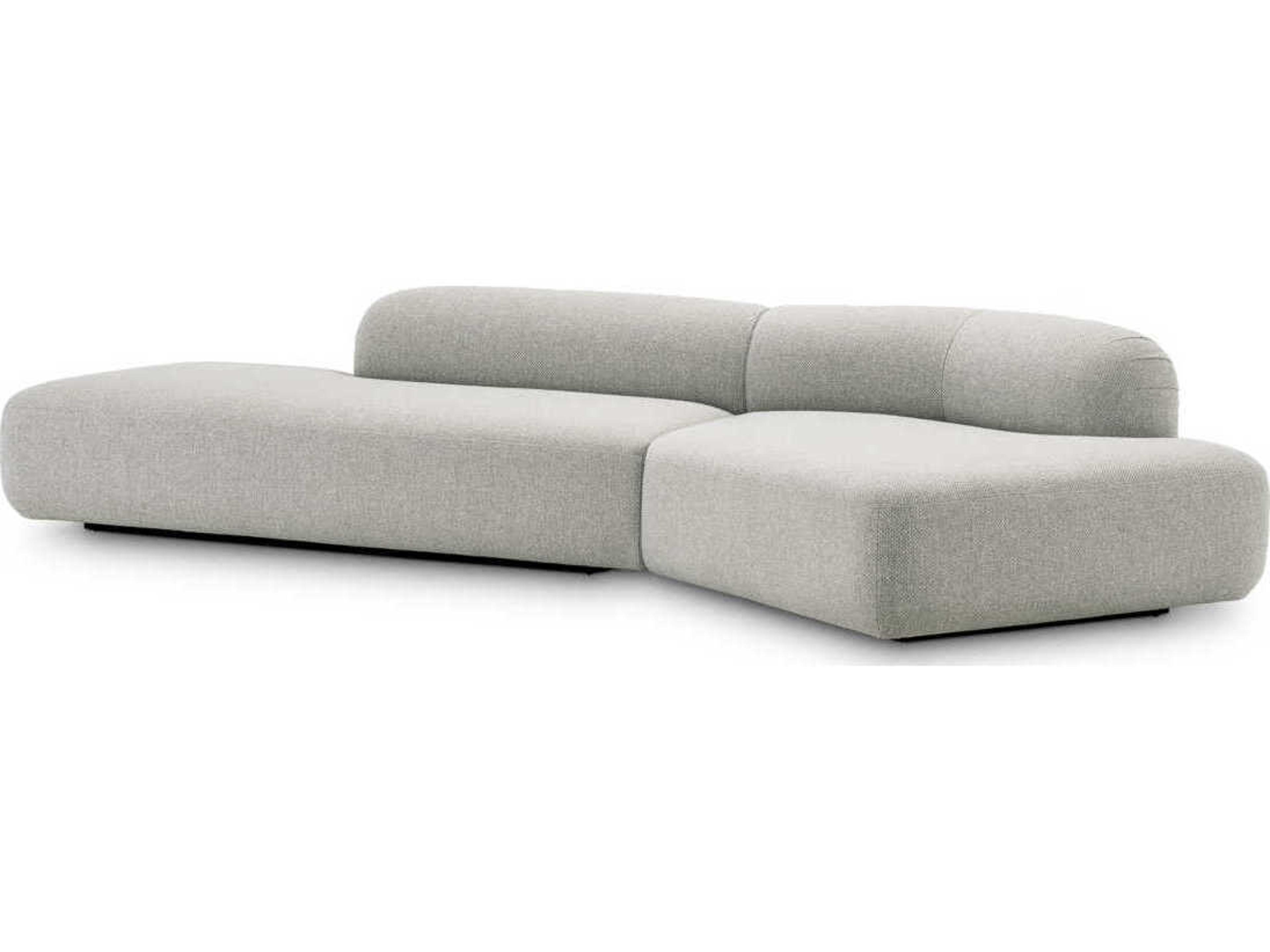 Taraval Reve Grey Black Base Upholstered Modular