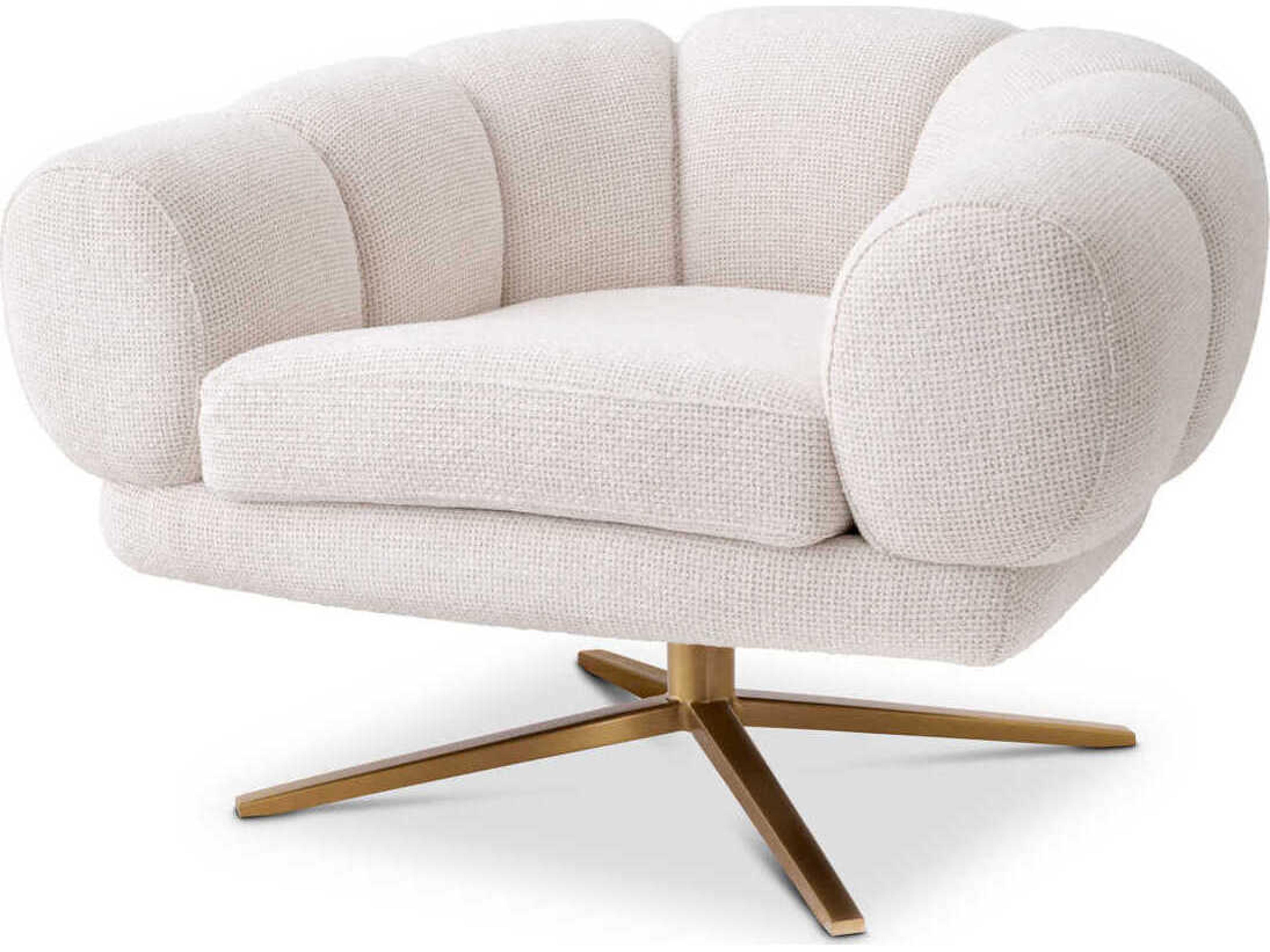 Sunset Swivel Accent Chair in Lyssa Off-White