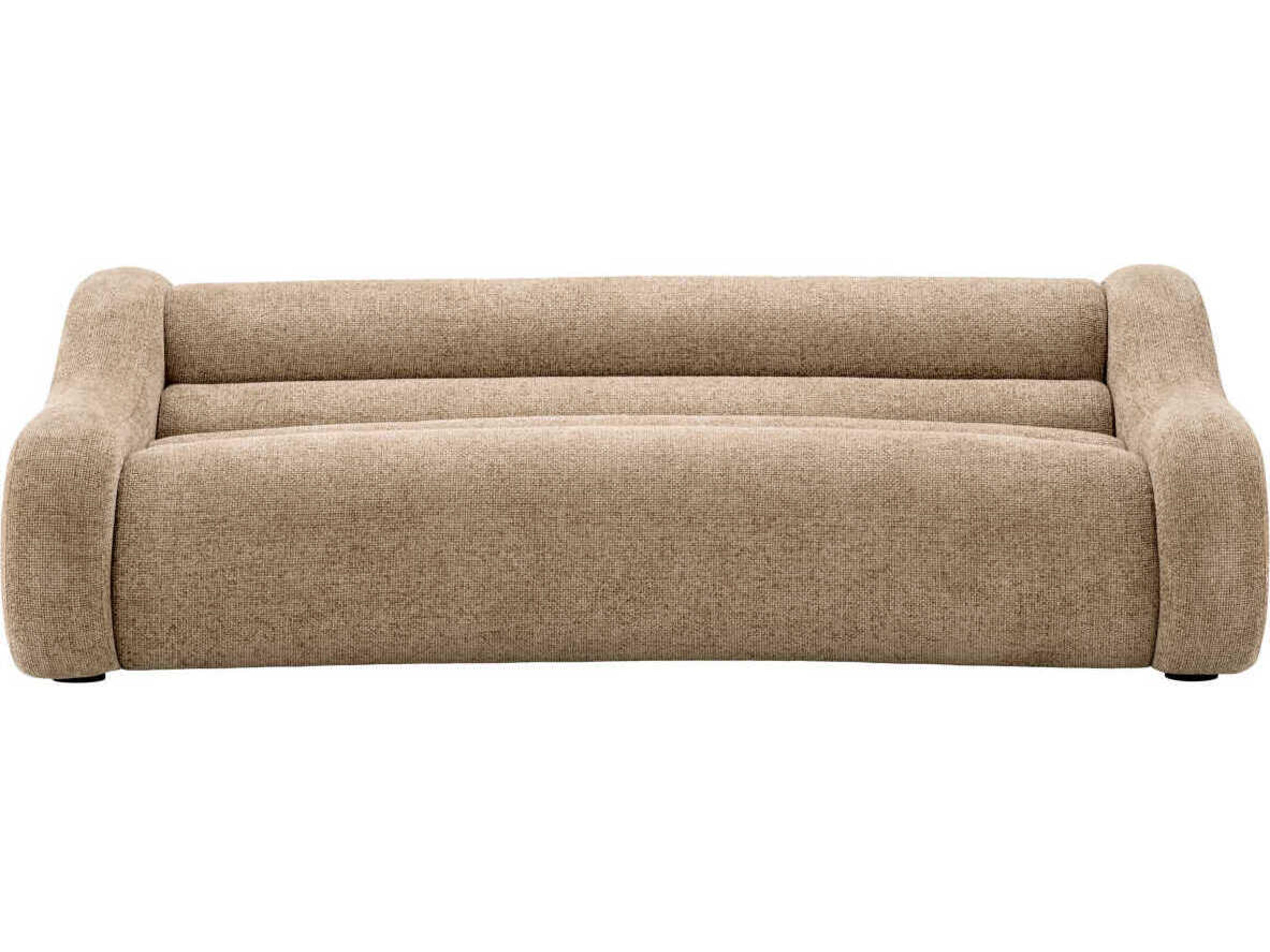 Eichholtz Carbone Lyssa Sand Beige Upholstered Sofa