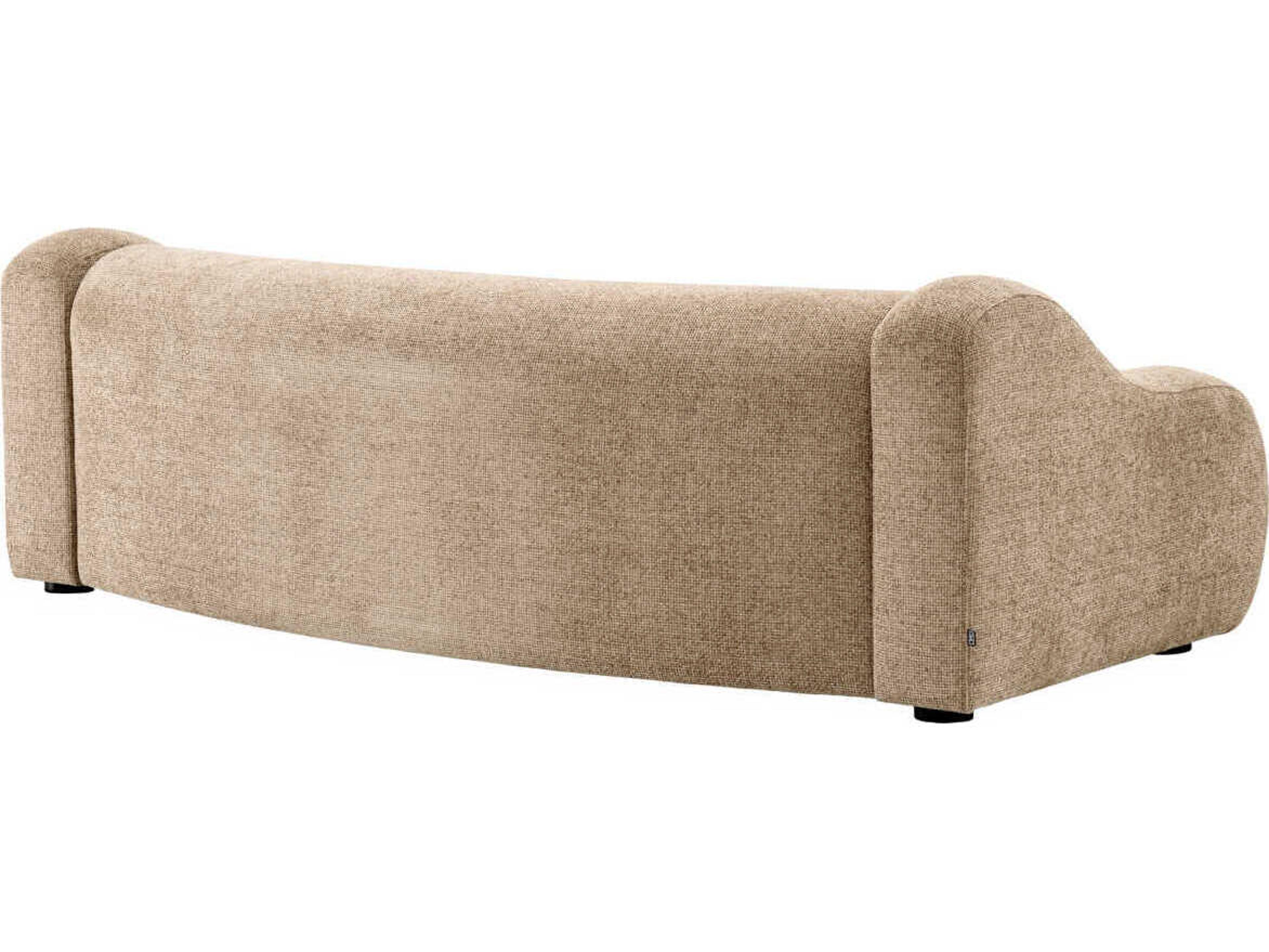 Eichholtz Carbone Lyssa Sand Beige Upholstered Sofa