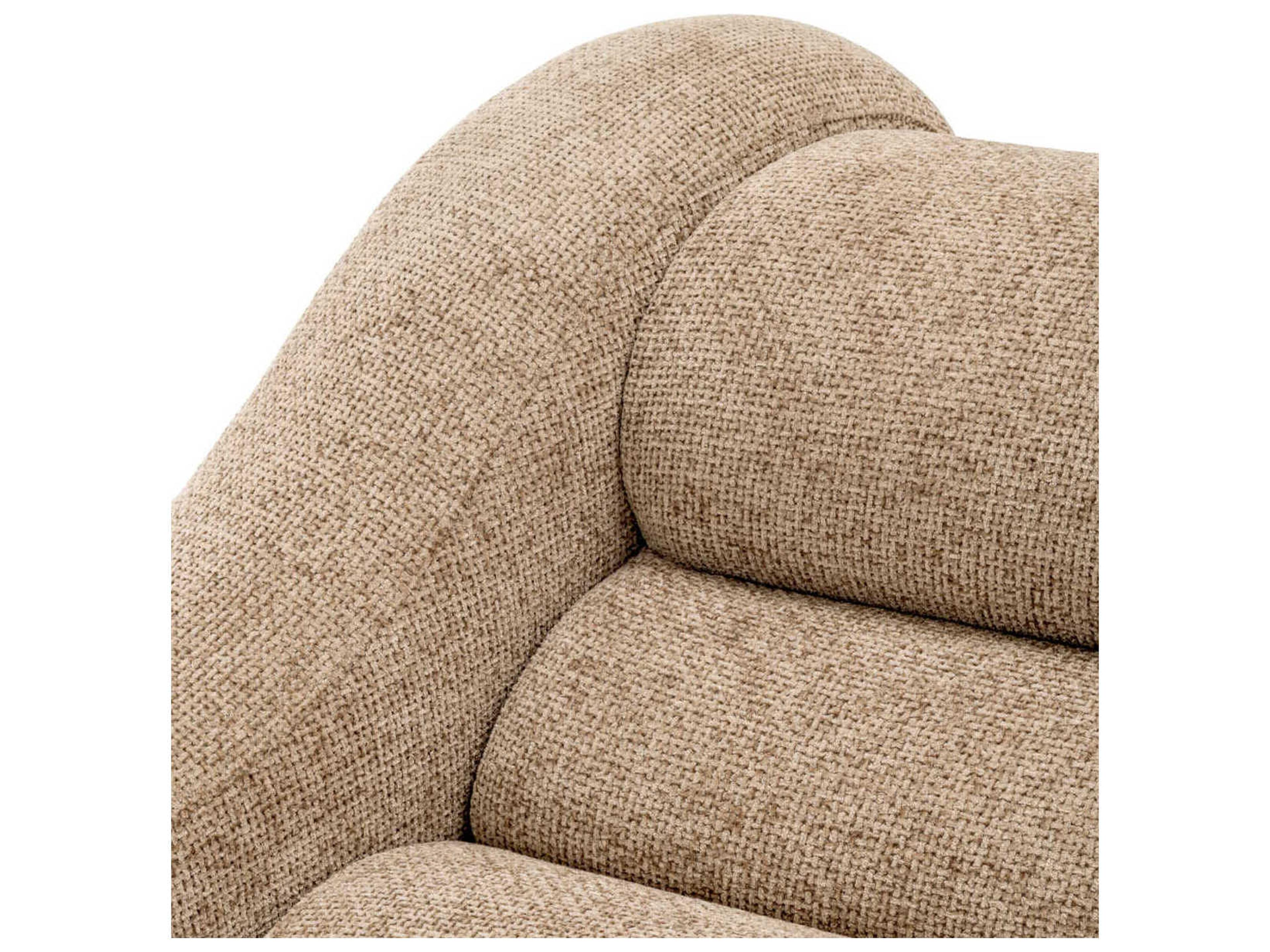Eichholtz Carbone Lyssa Sand Beige Upholstered Sofa