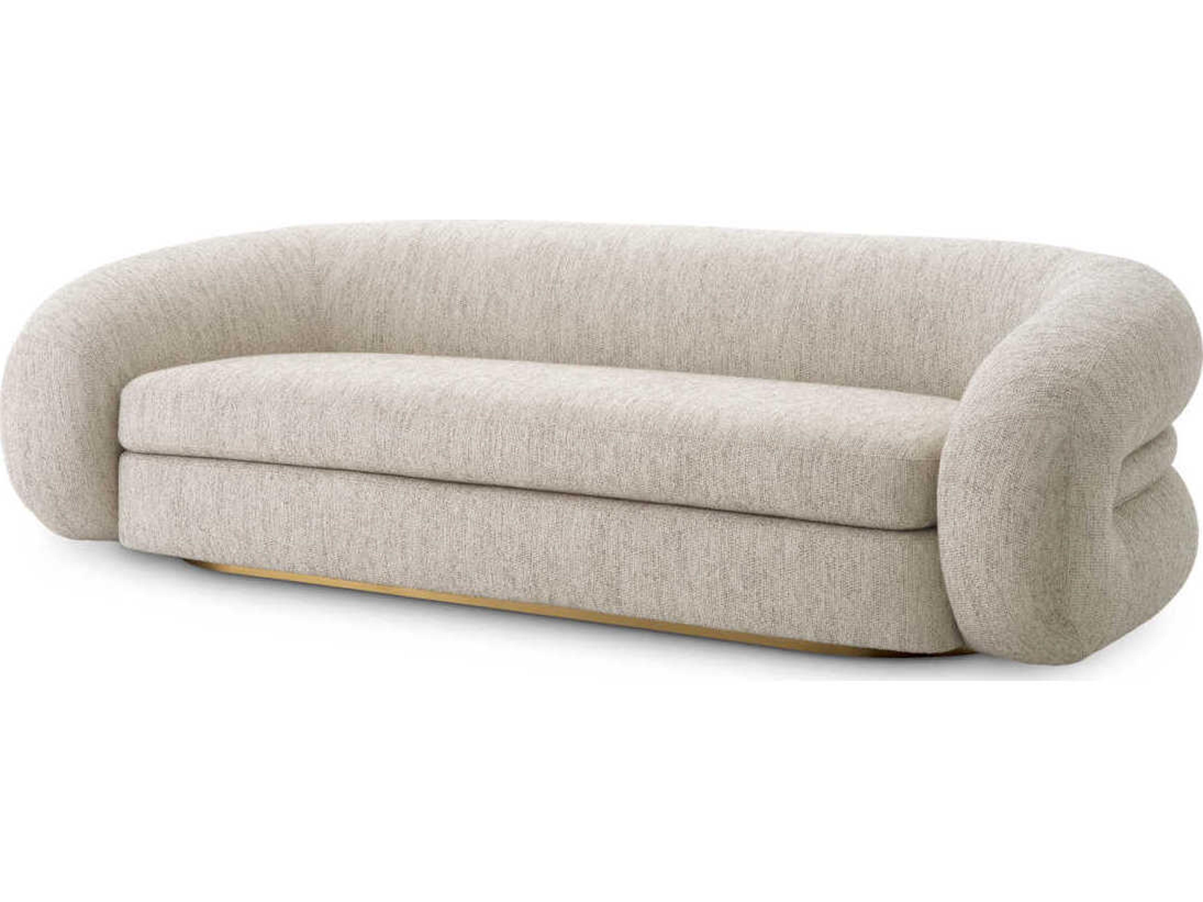 Cosenza Sofa Splendor Light Grey Upholstered