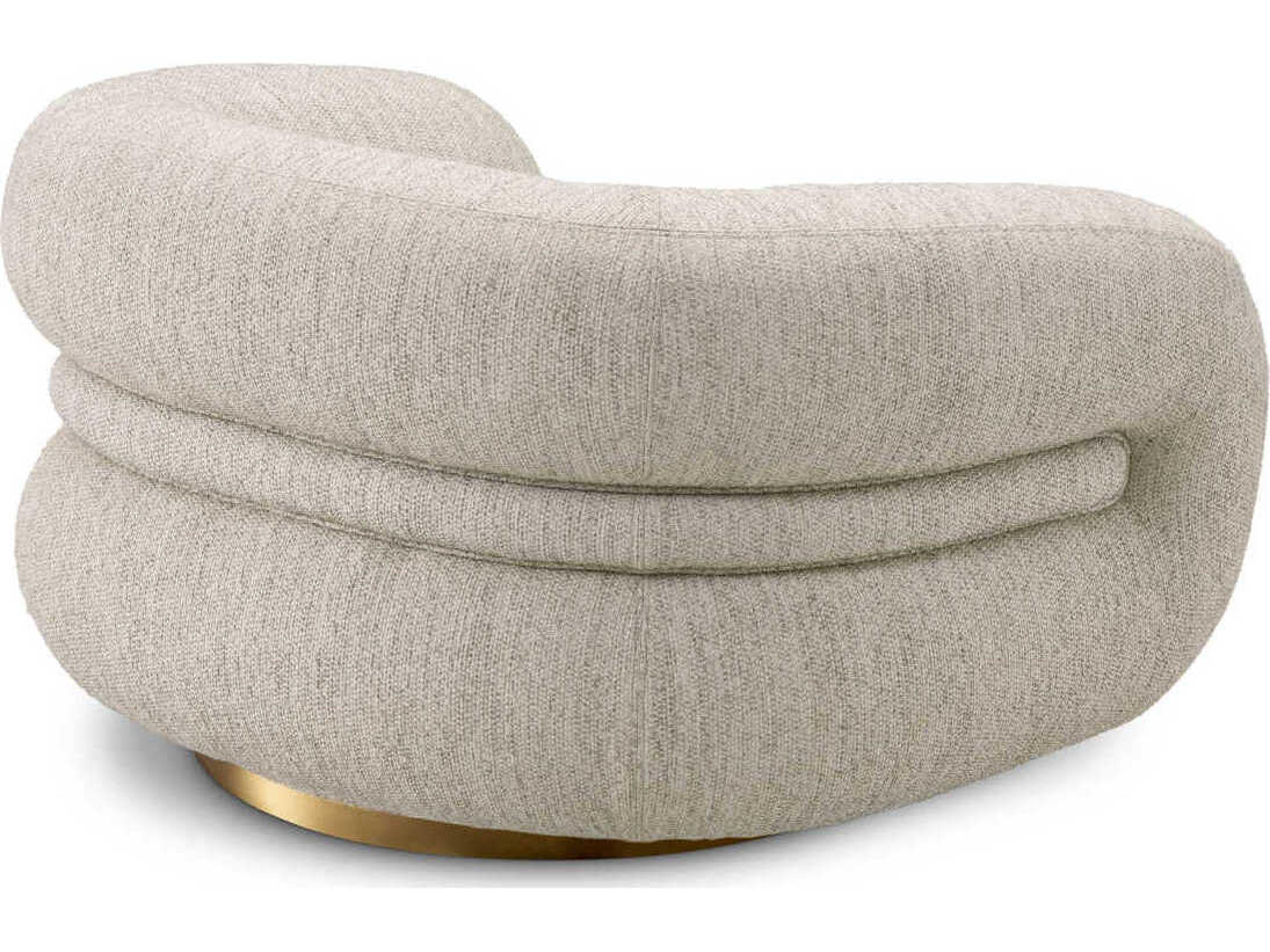 Eichholtz Cosenza Swivel Gray Accent Chair