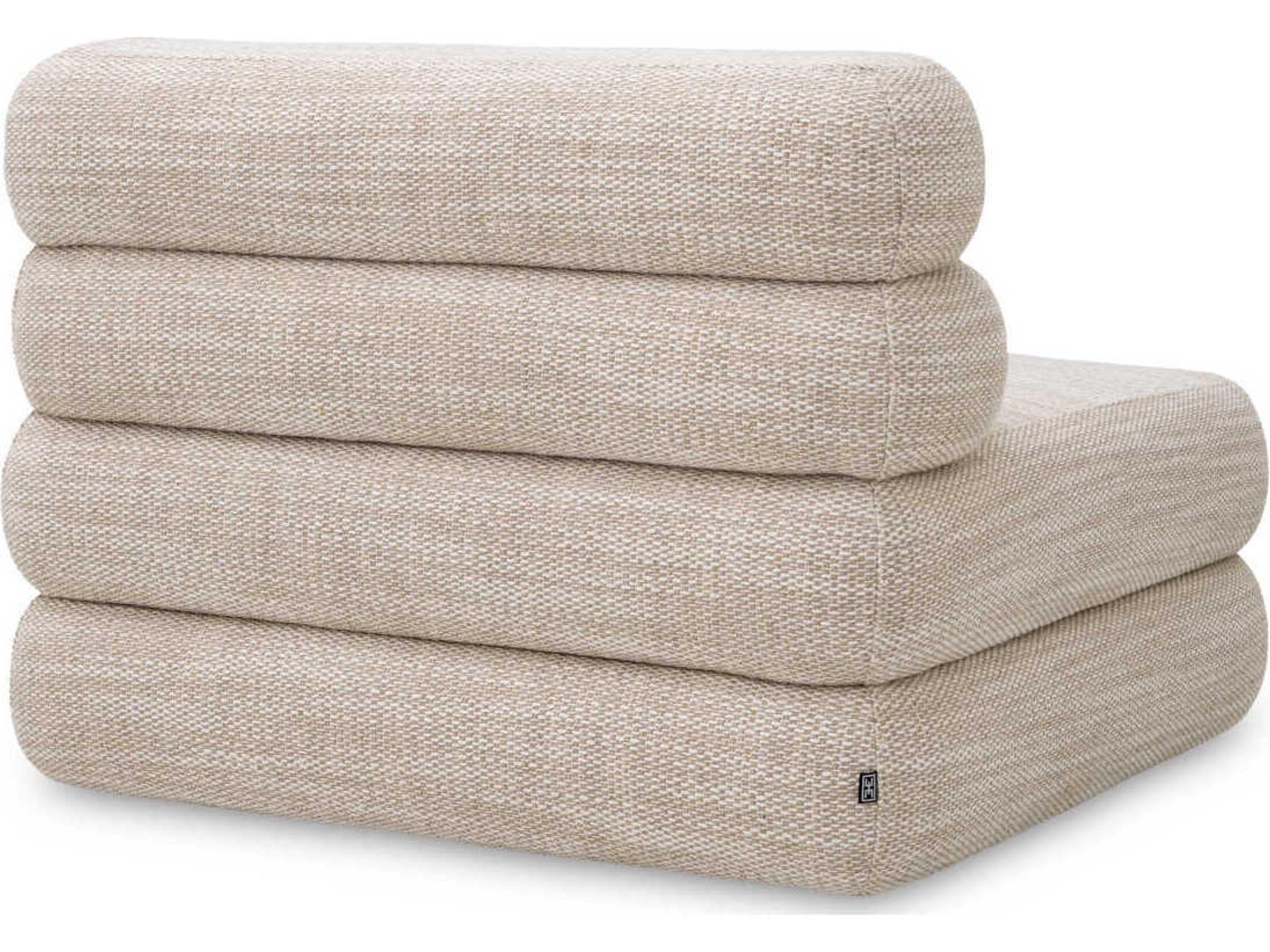 Eichholtz Malaga Skyward Sand Black Feet Beige Upholstered Modular