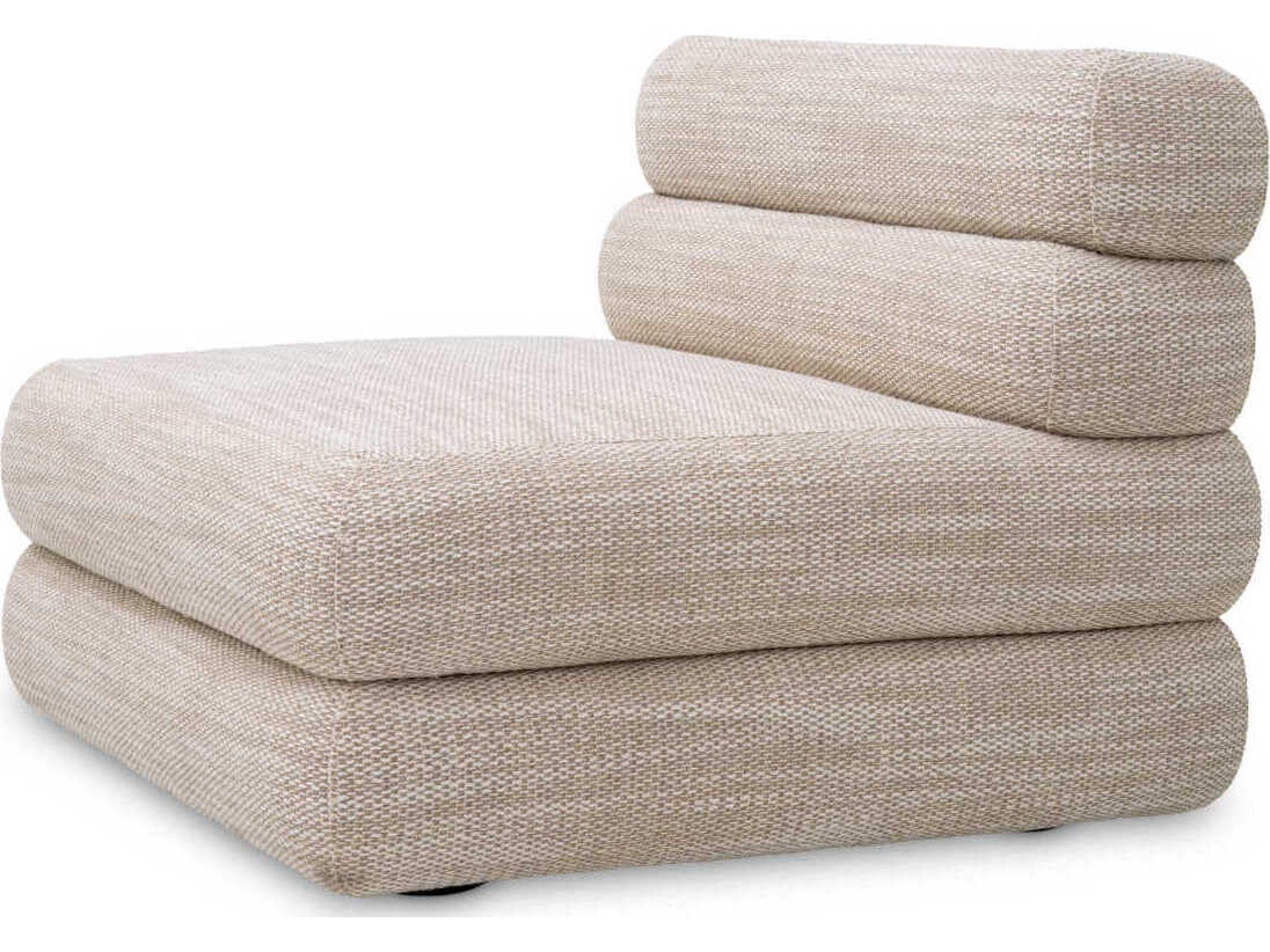 Eichholtz Malaga Skyward Sand Black Feet Beige Upholstered Modular