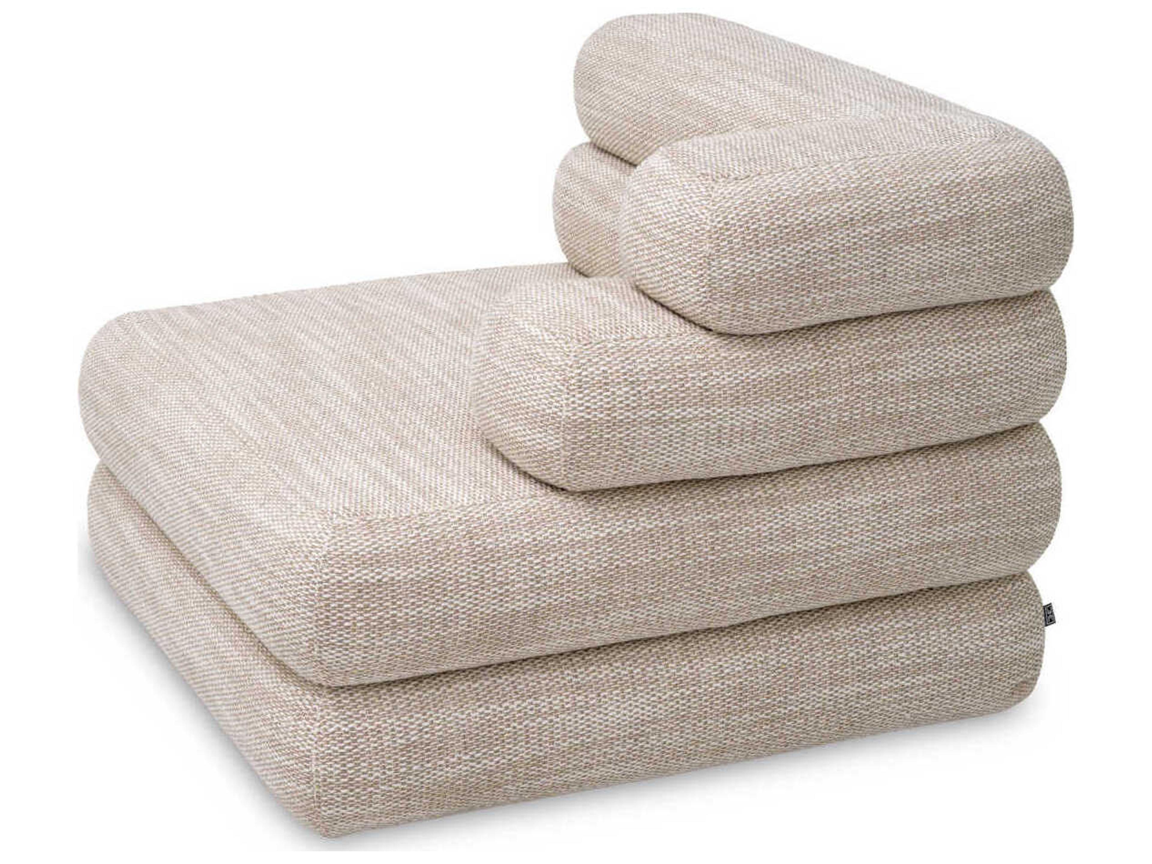 Eichholtz Malaga Skyward Sand Black Feet Beige Upholstered Modular