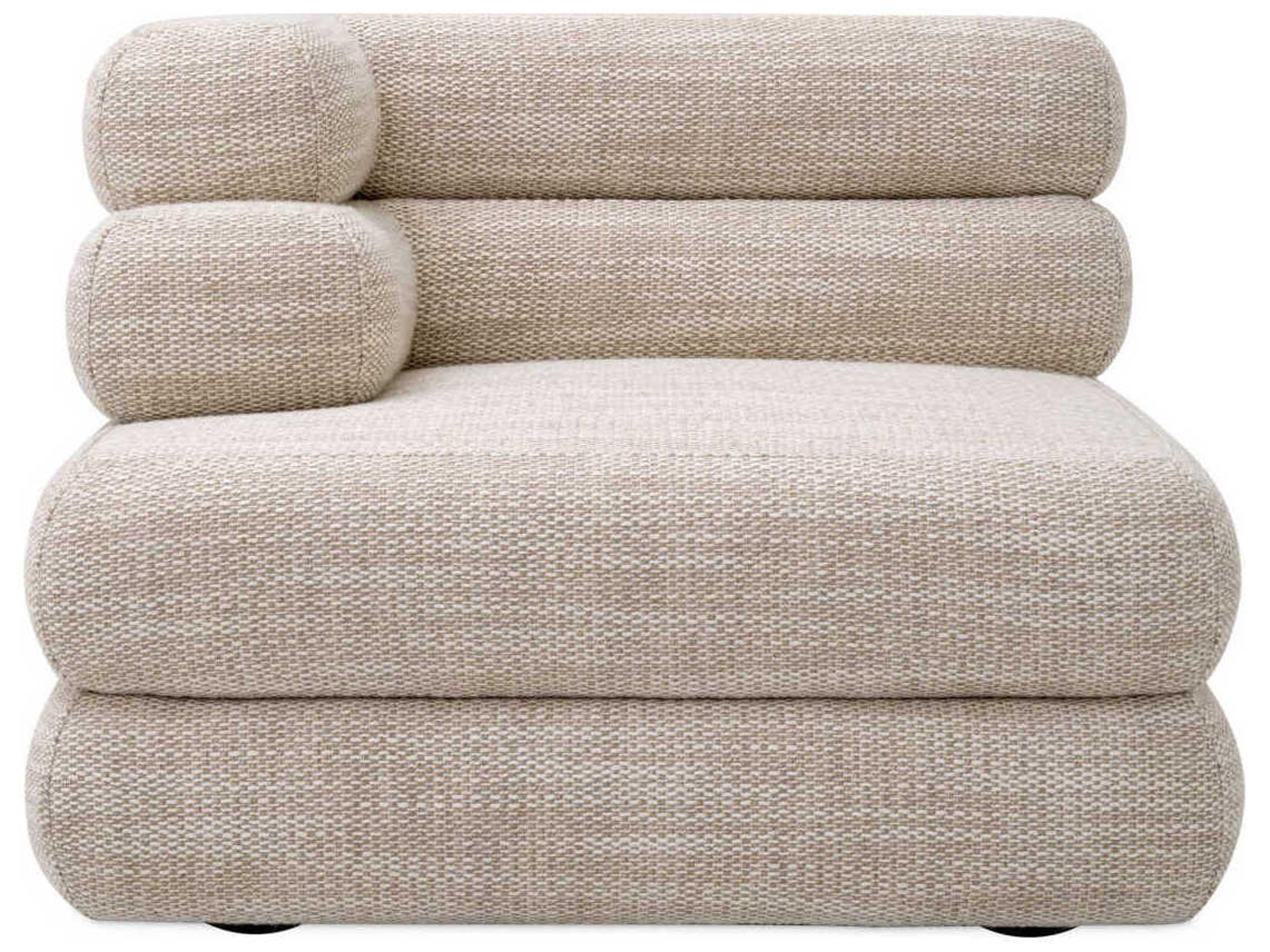 Eichholtz Malaga Skyward Sand Black Feet Beige Upholstered Modular