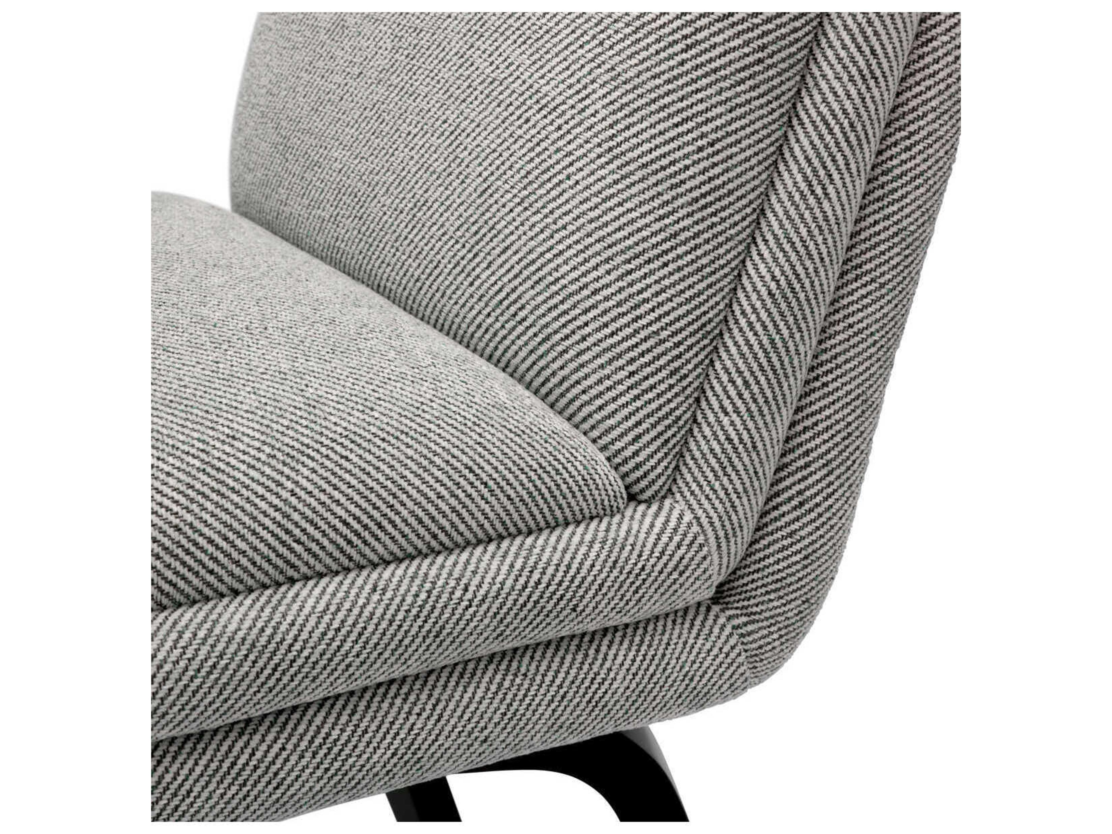 Eichholtz Lucia Gray Upholstered Armless Dining Chair
