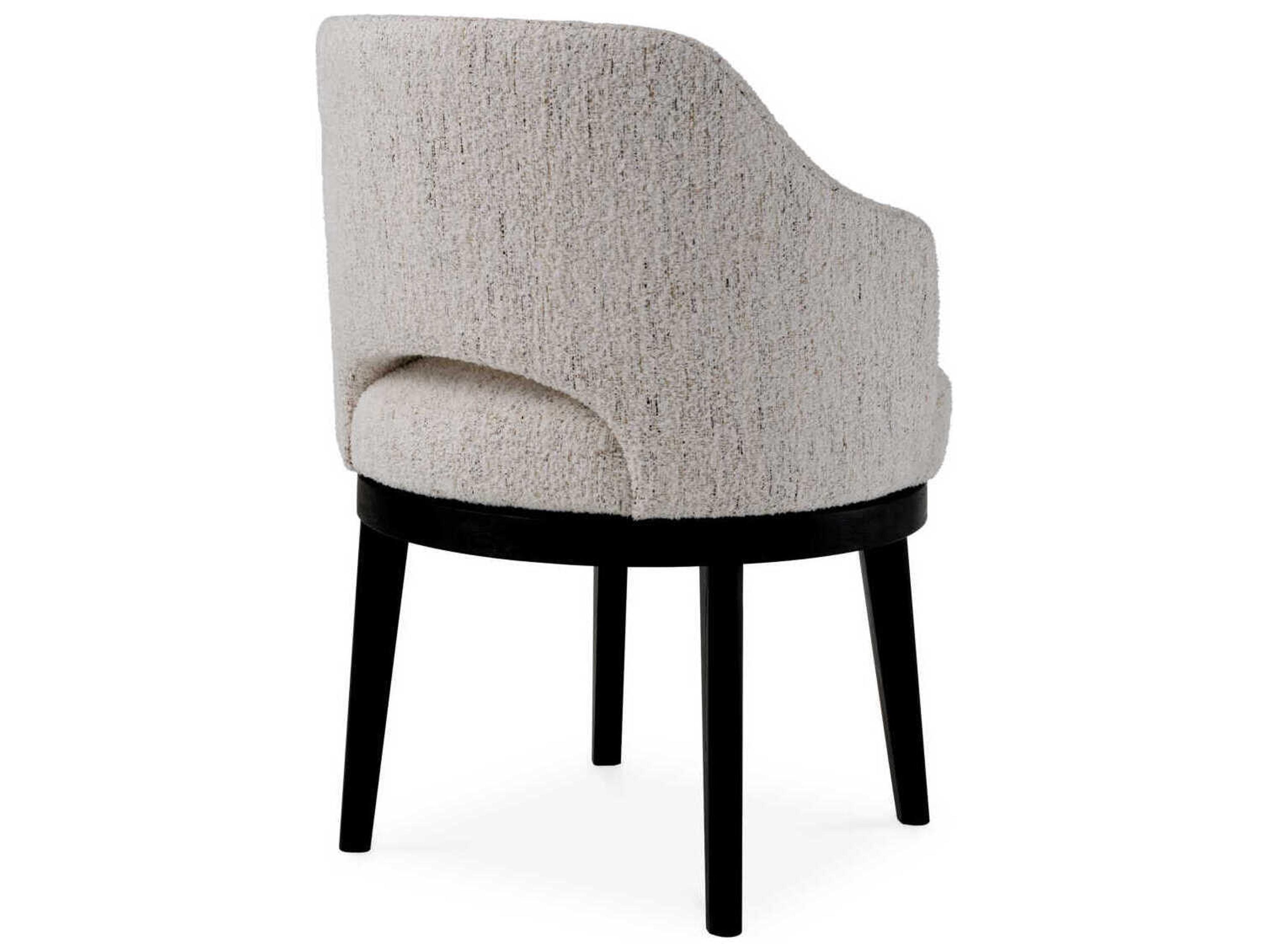 Eichholtz Sofia White Upholstered Arm Dining Chair