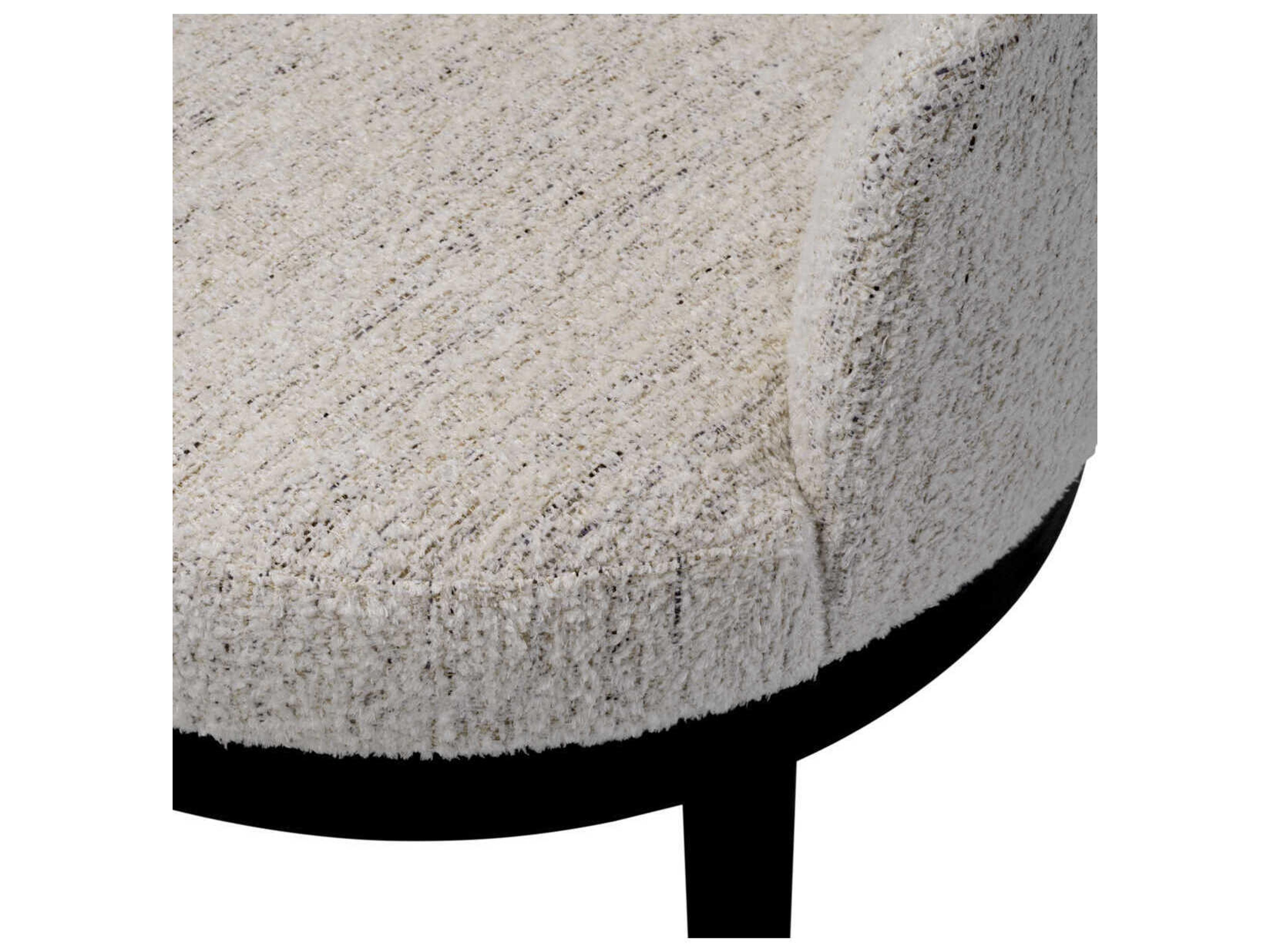 Eichholtz Sofia White Upholstered Arm Dining Chair