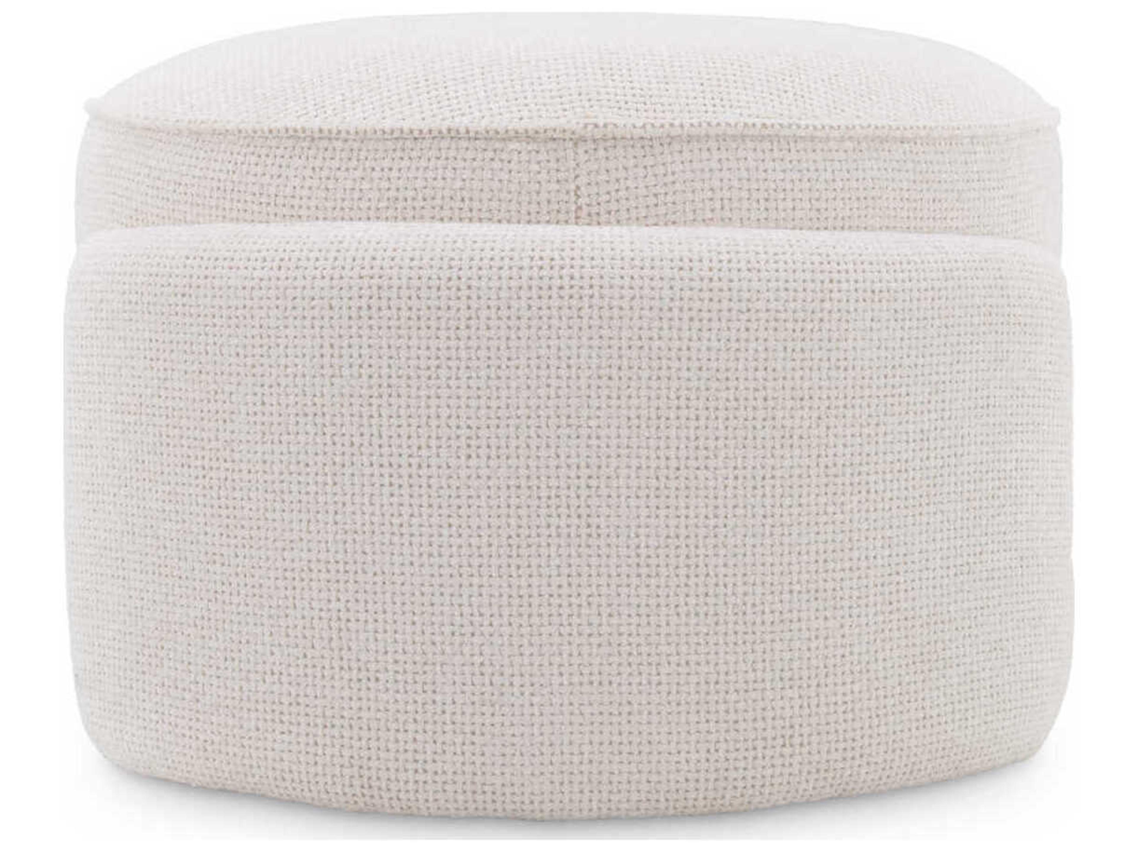 Eichholtz Ortega White Upholstered Accent Stool