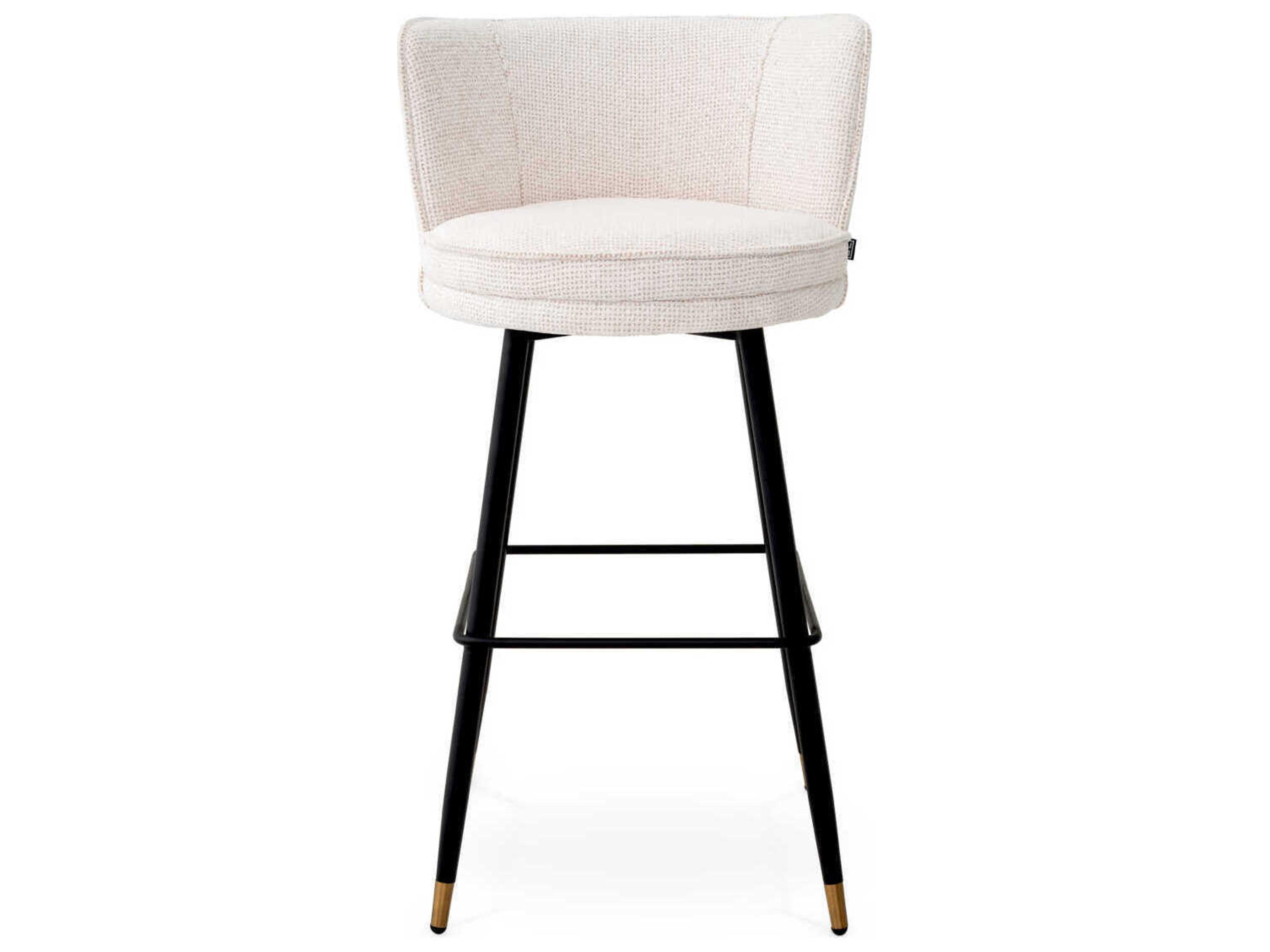 Eichholtz Grenada Upholstered Swivel Bar Stool
