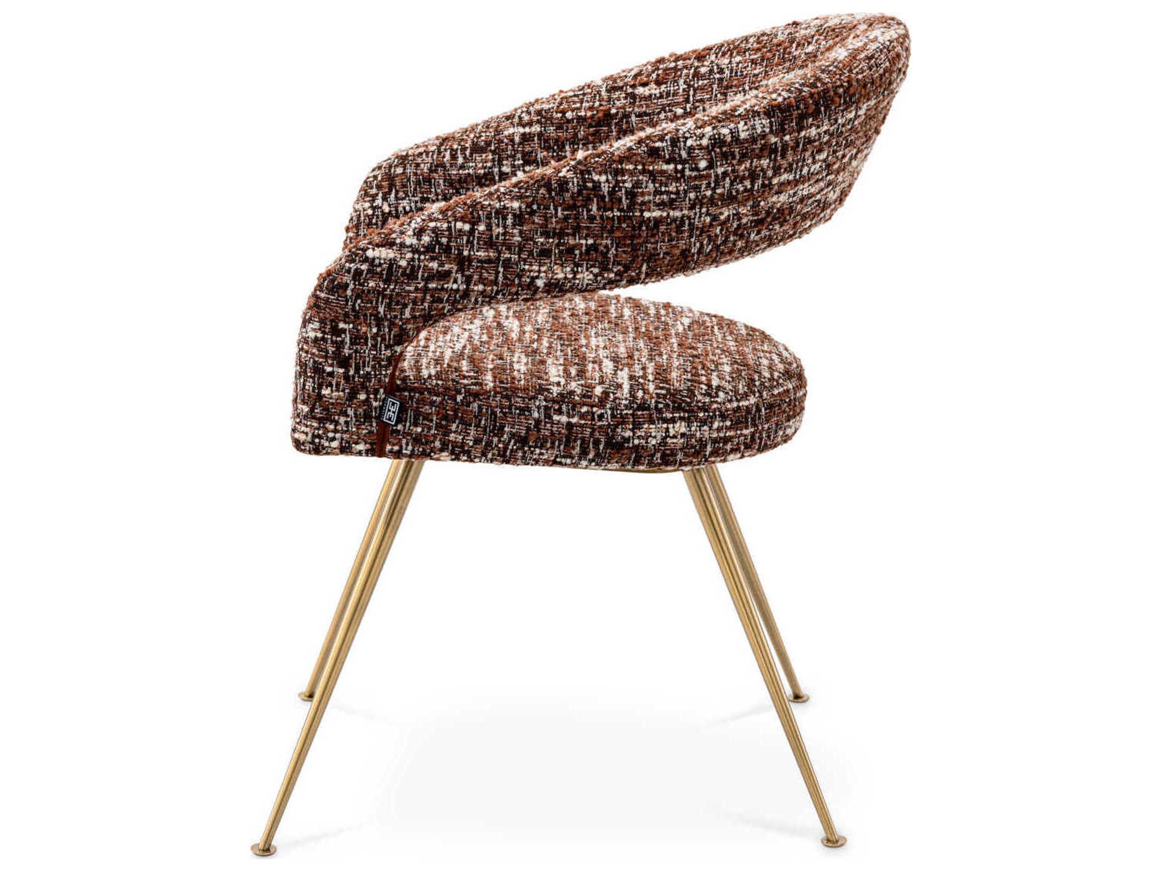 Eichholtz Bravo Red Upholstered Arm Dining Chair