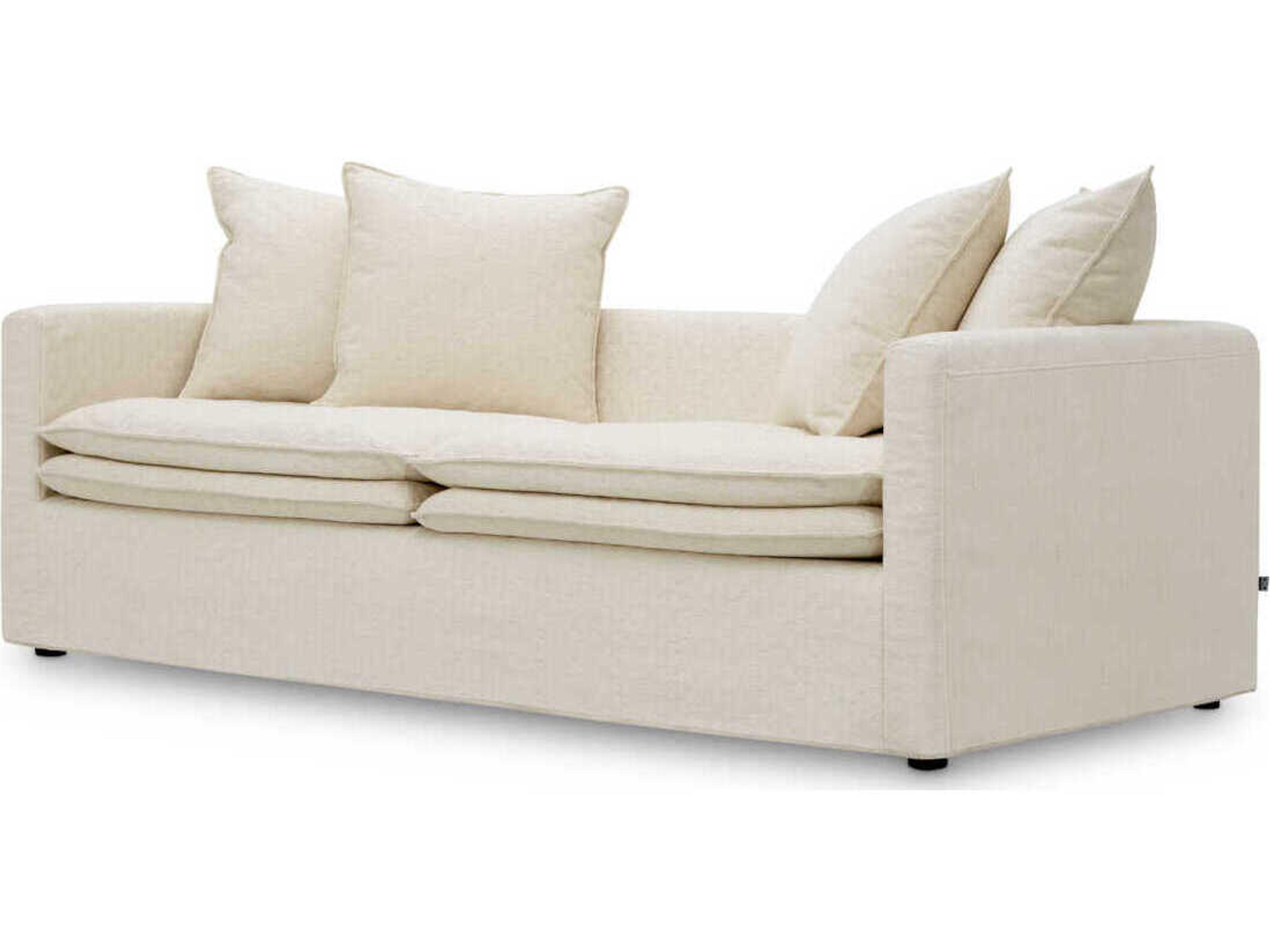 Montgomery White Upholstered Sofa