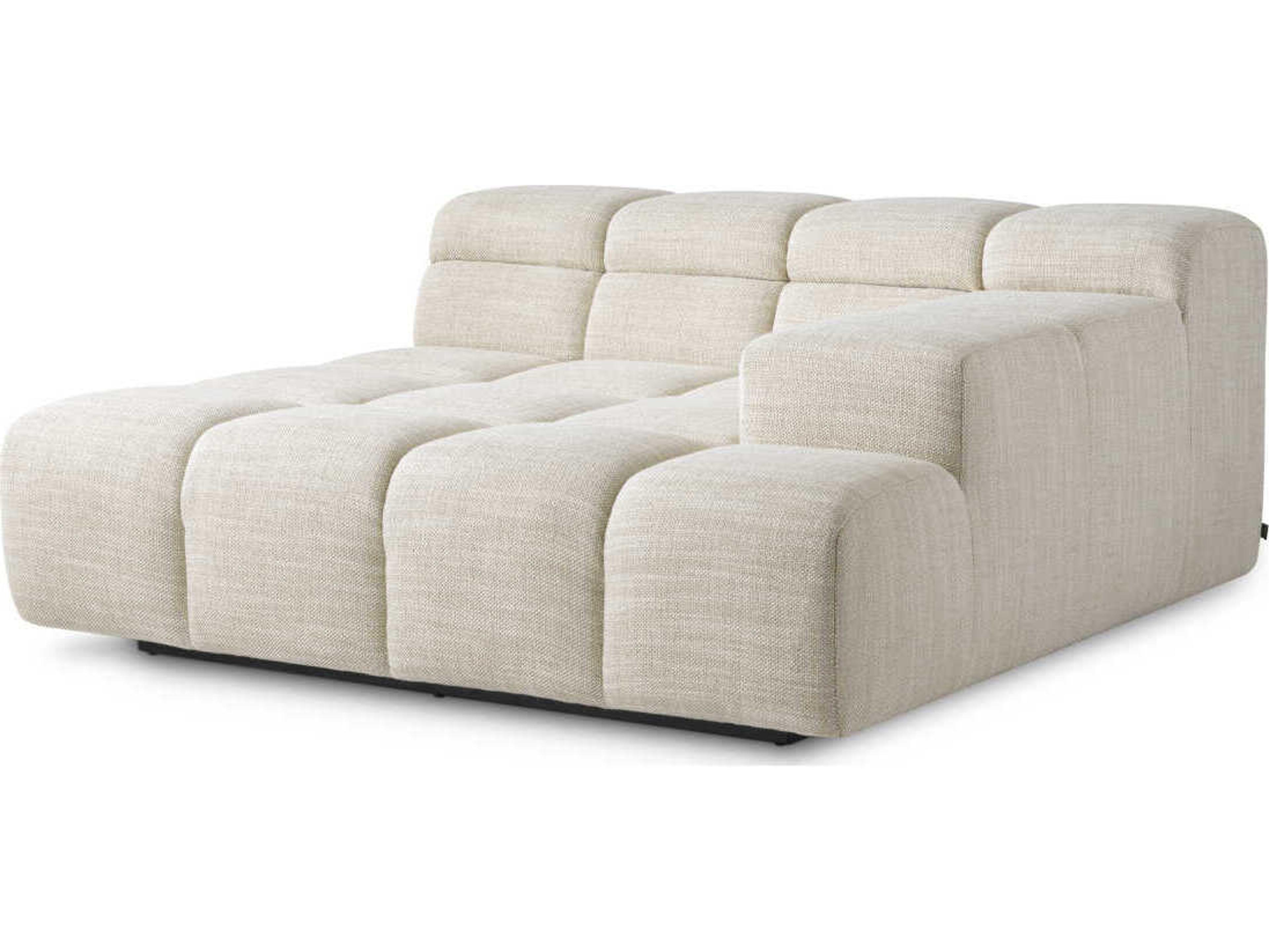 Hunter Albury Beige Black Base Upholstered Modular