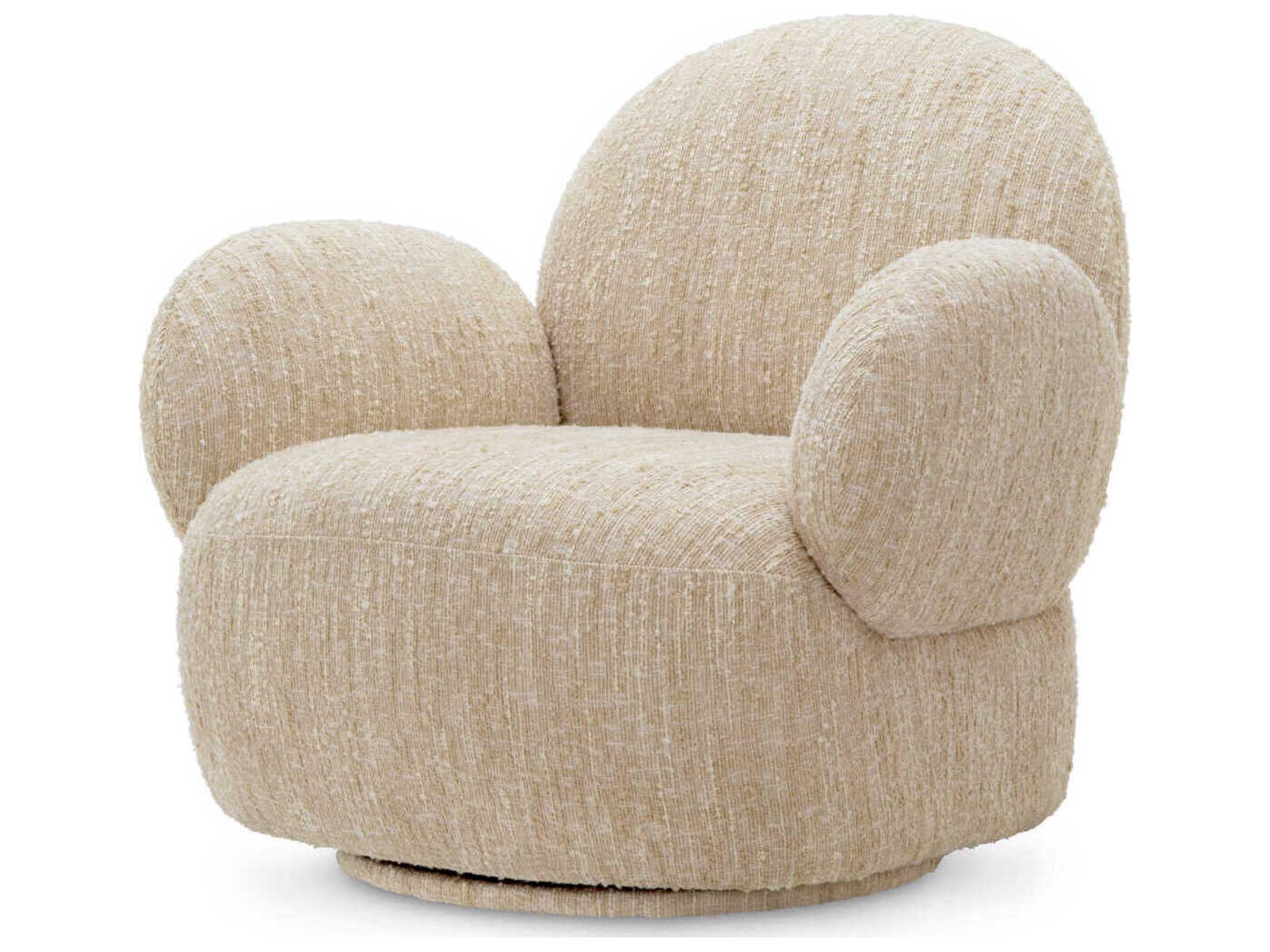 Madrone Swivel Cream Accent Chair