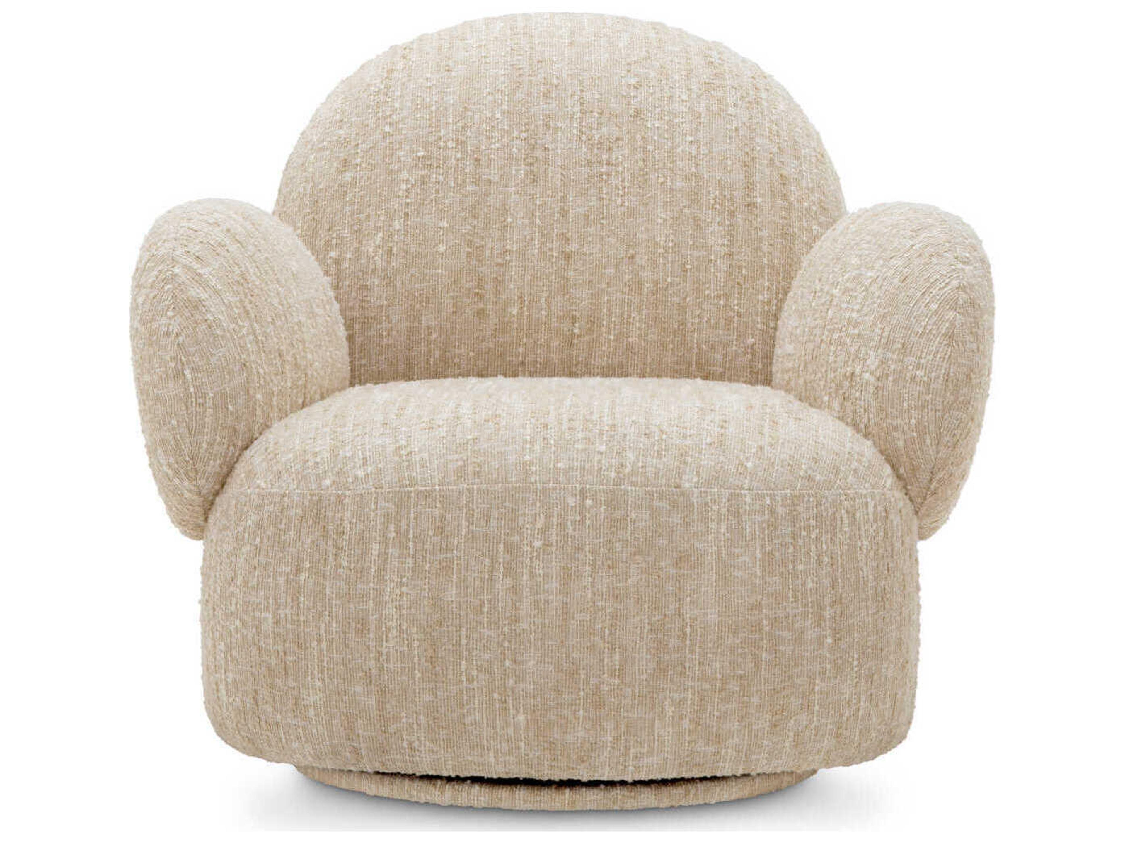 Eichholtz Madrone Swivel Cream Accent Chair