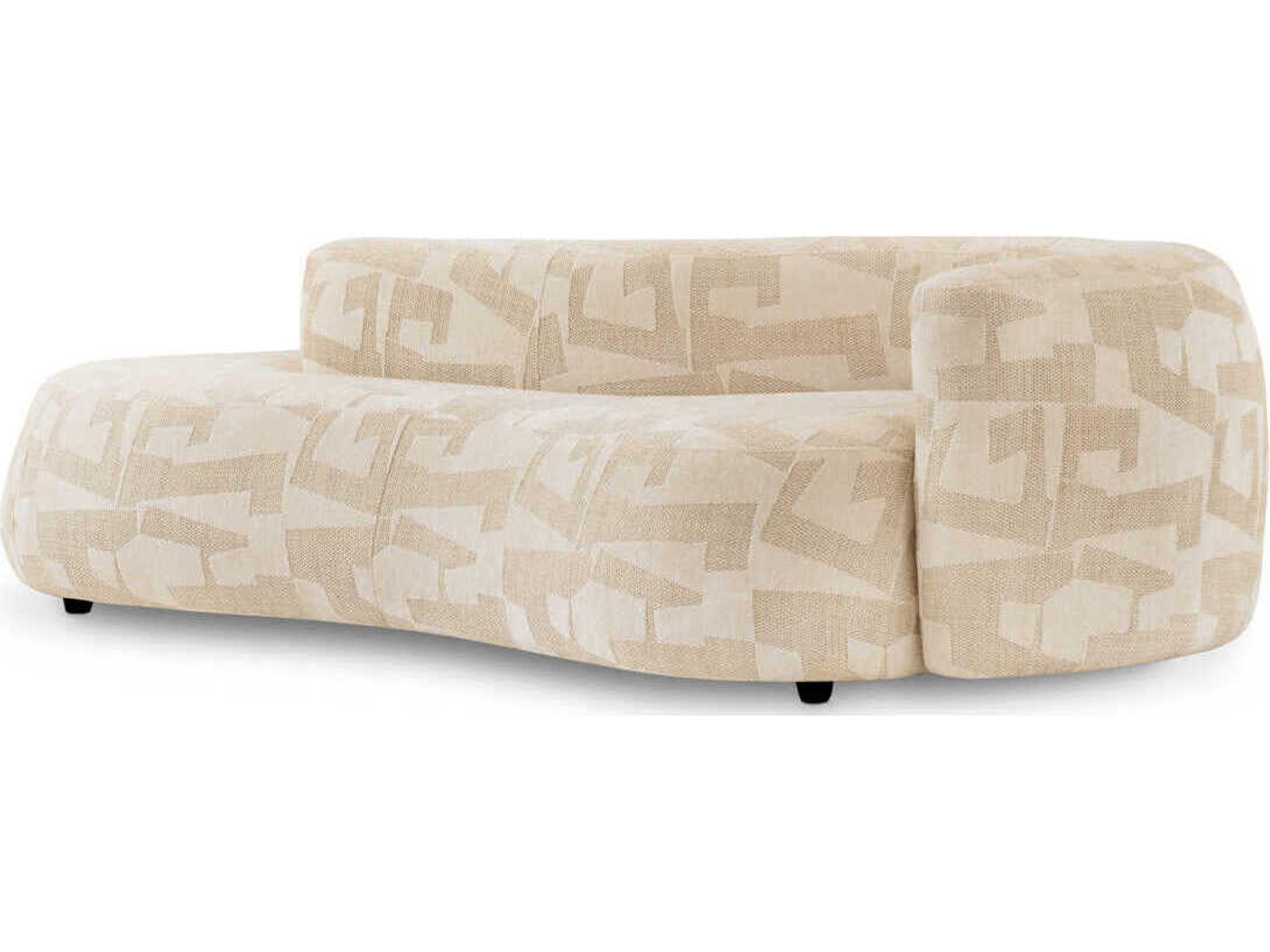 Julita Brooklyn Sand Beige Upholstered Sofa