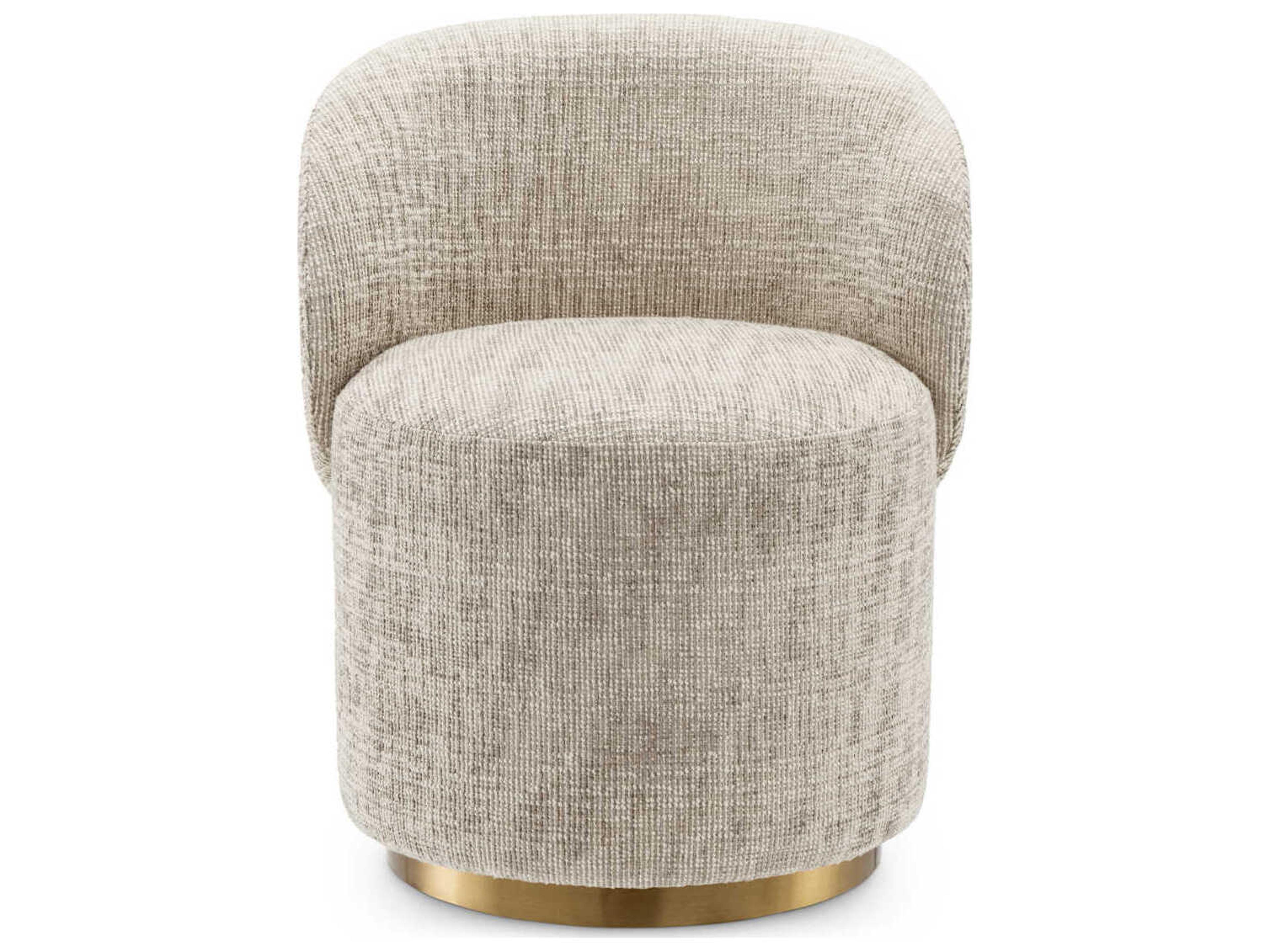 Eichholtz Greer Beige Upholstered Armless Dining Chair