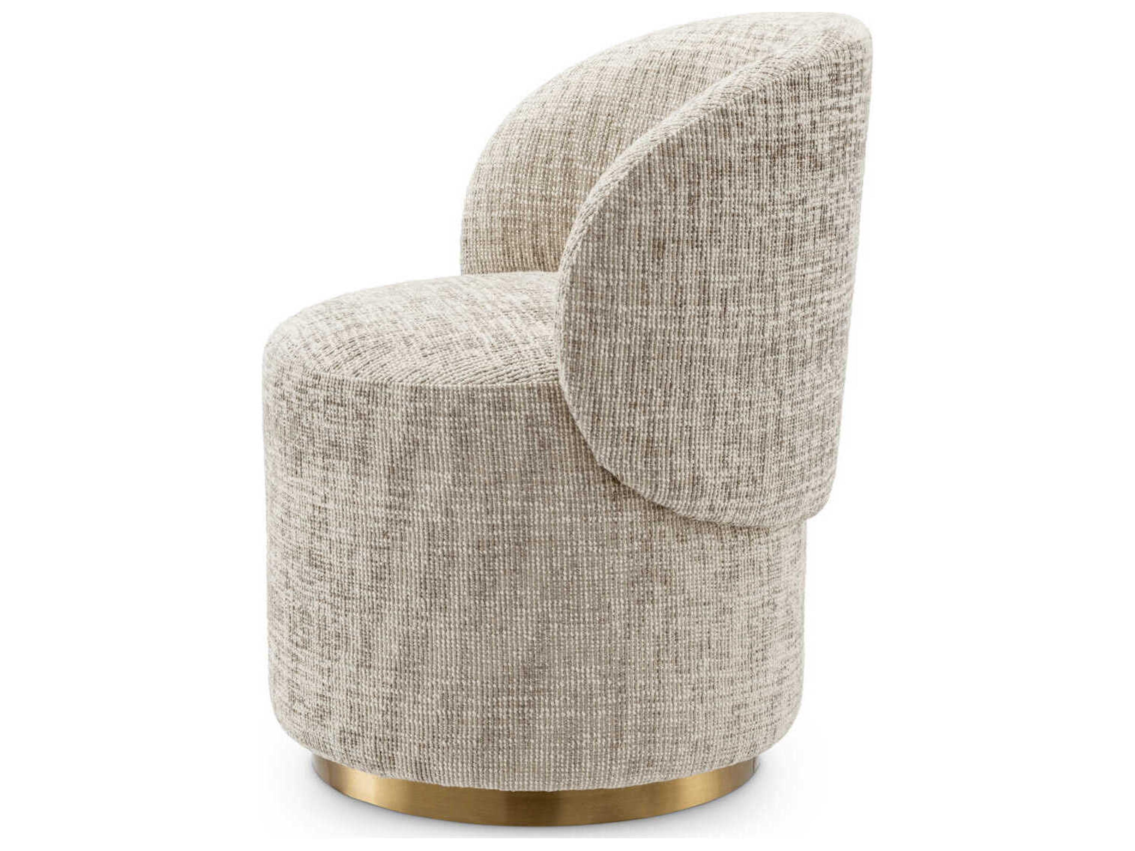 Eichholtz Greer Beige Upholstered Armless Dining Chair