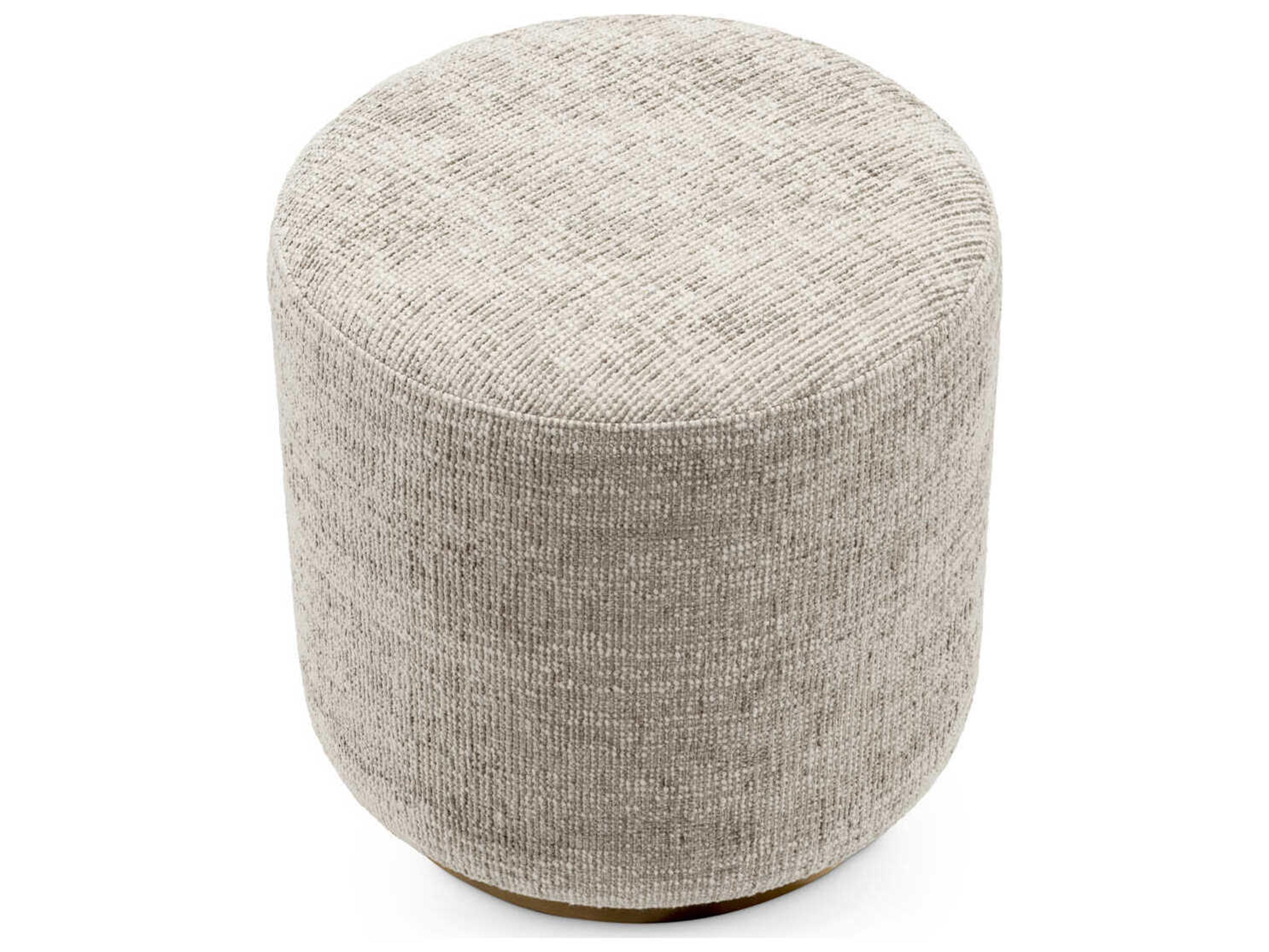 Eichholtz Greer Beige Upholstered Accent Stool