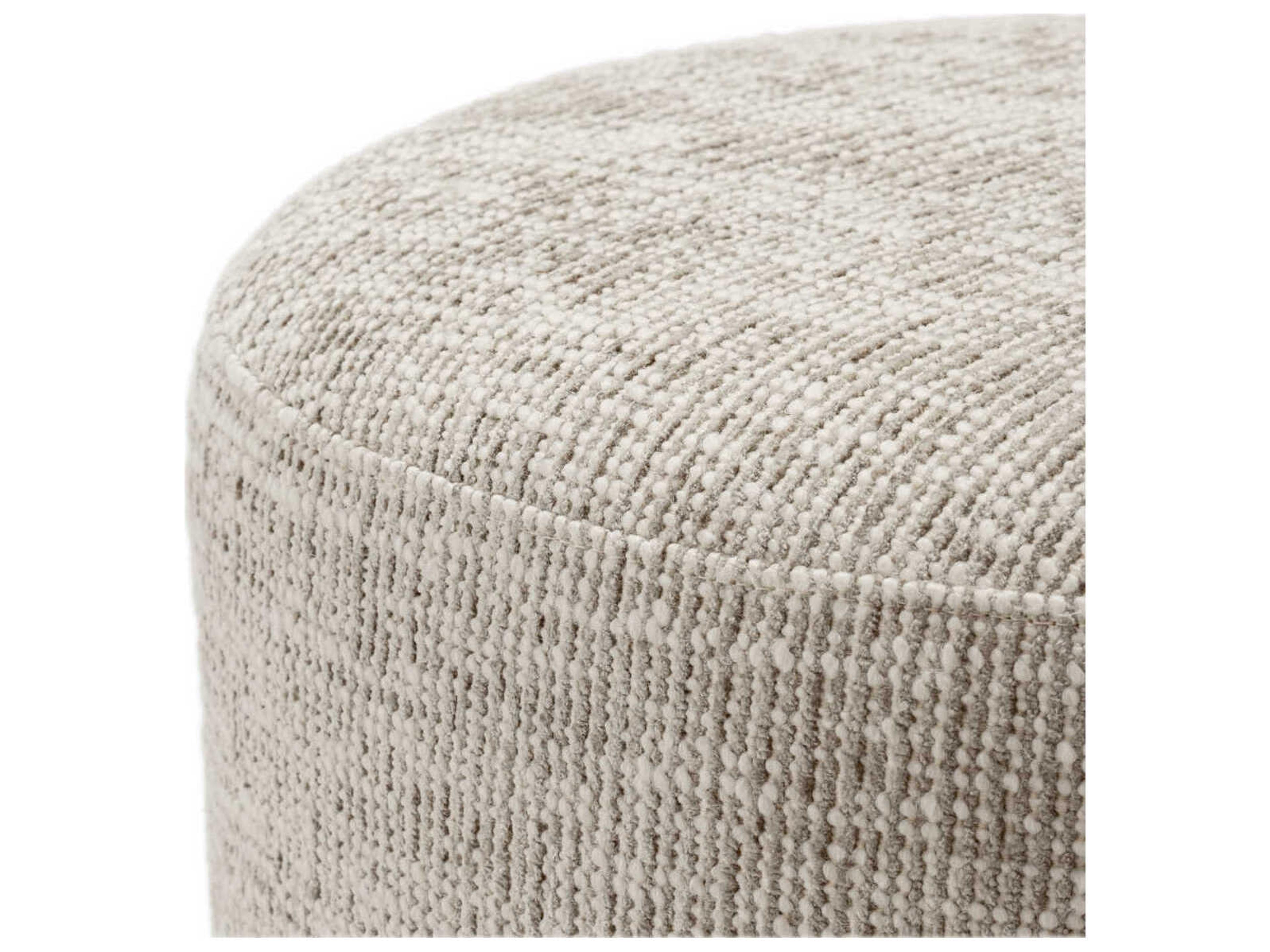 Eichholtz Greer Beige Upholstered Accent Stool
