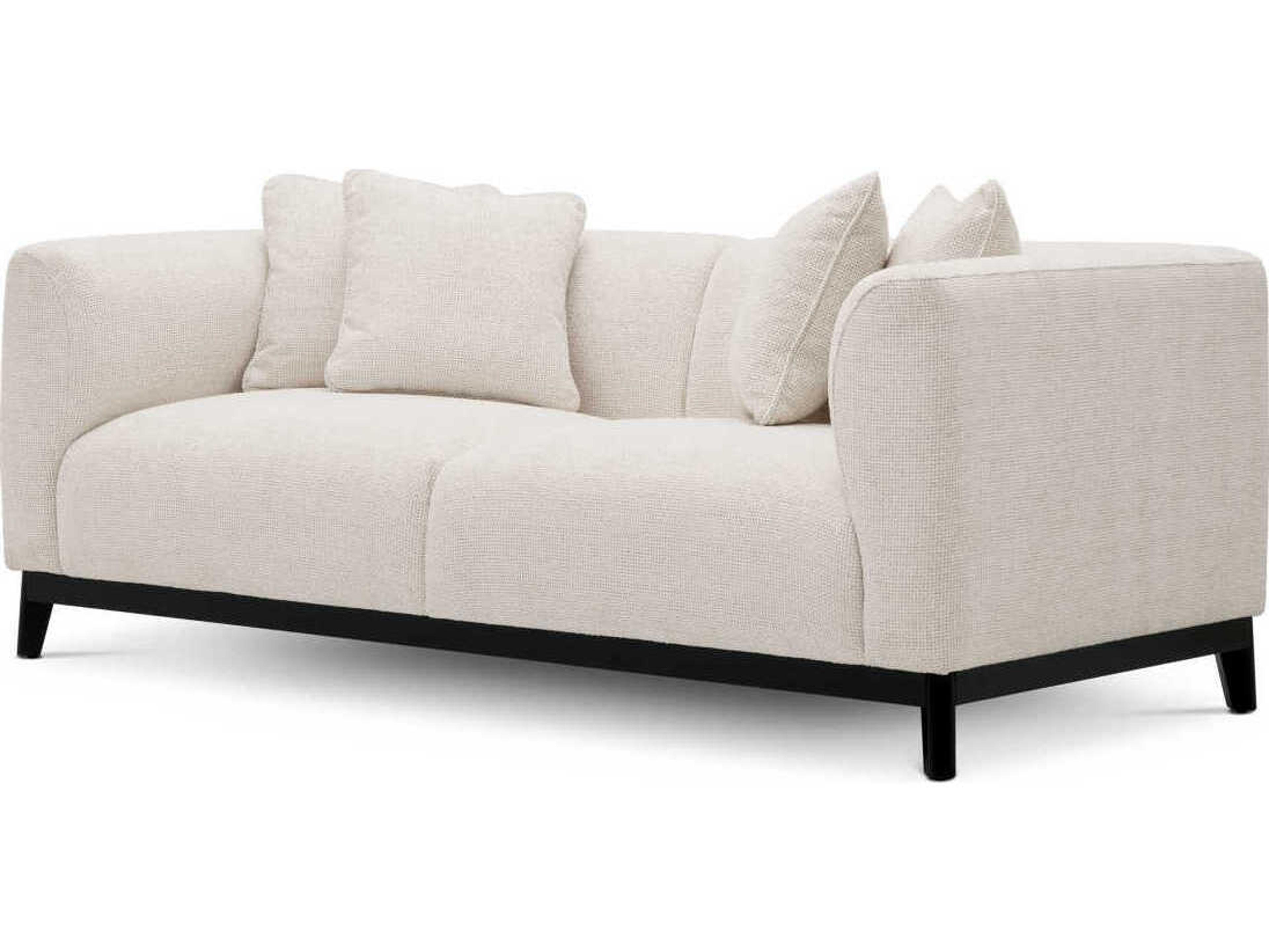 Corso White Upholstered Sofa