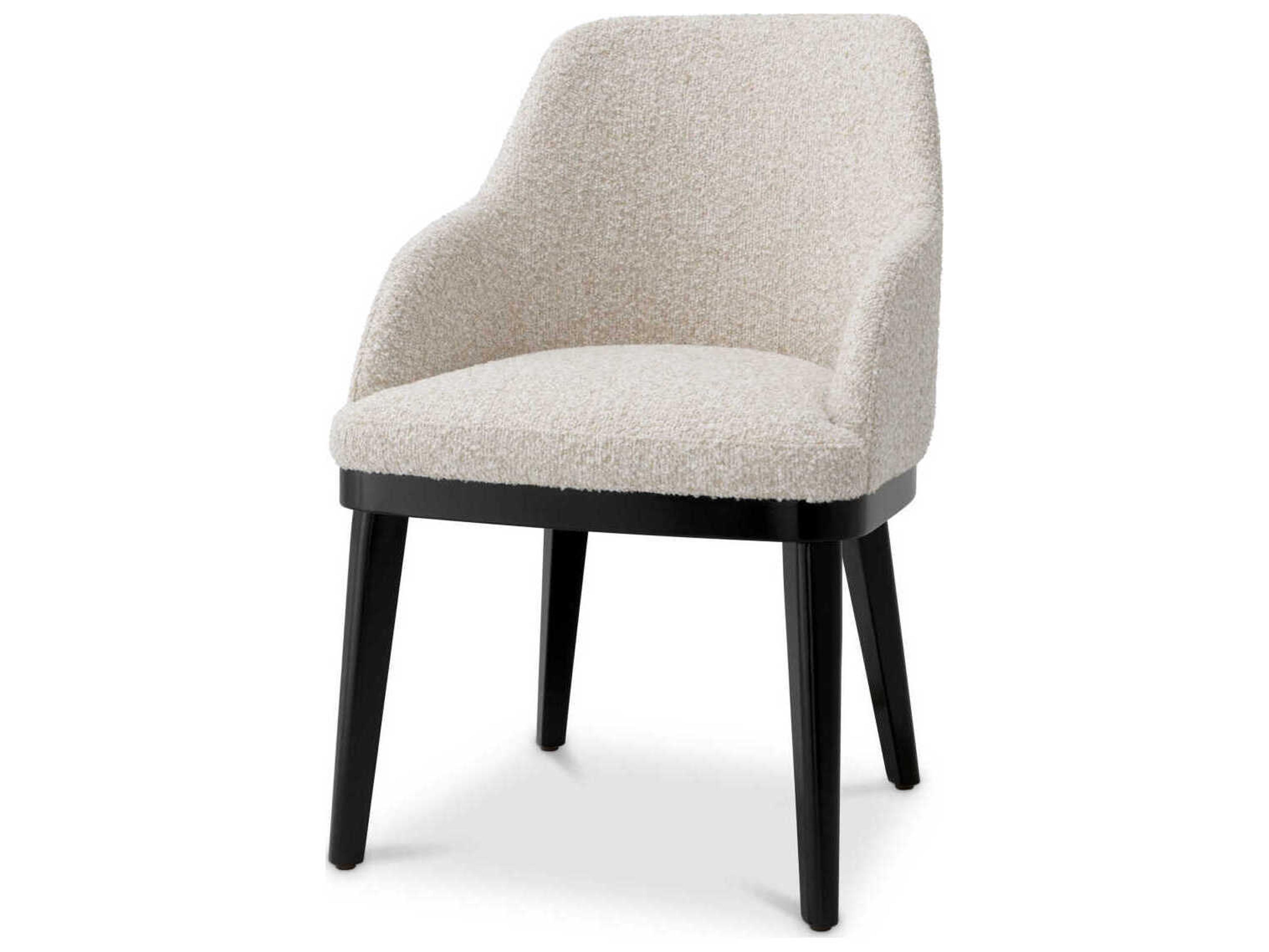 Costa Beige Upholstered Arm Dining Chair