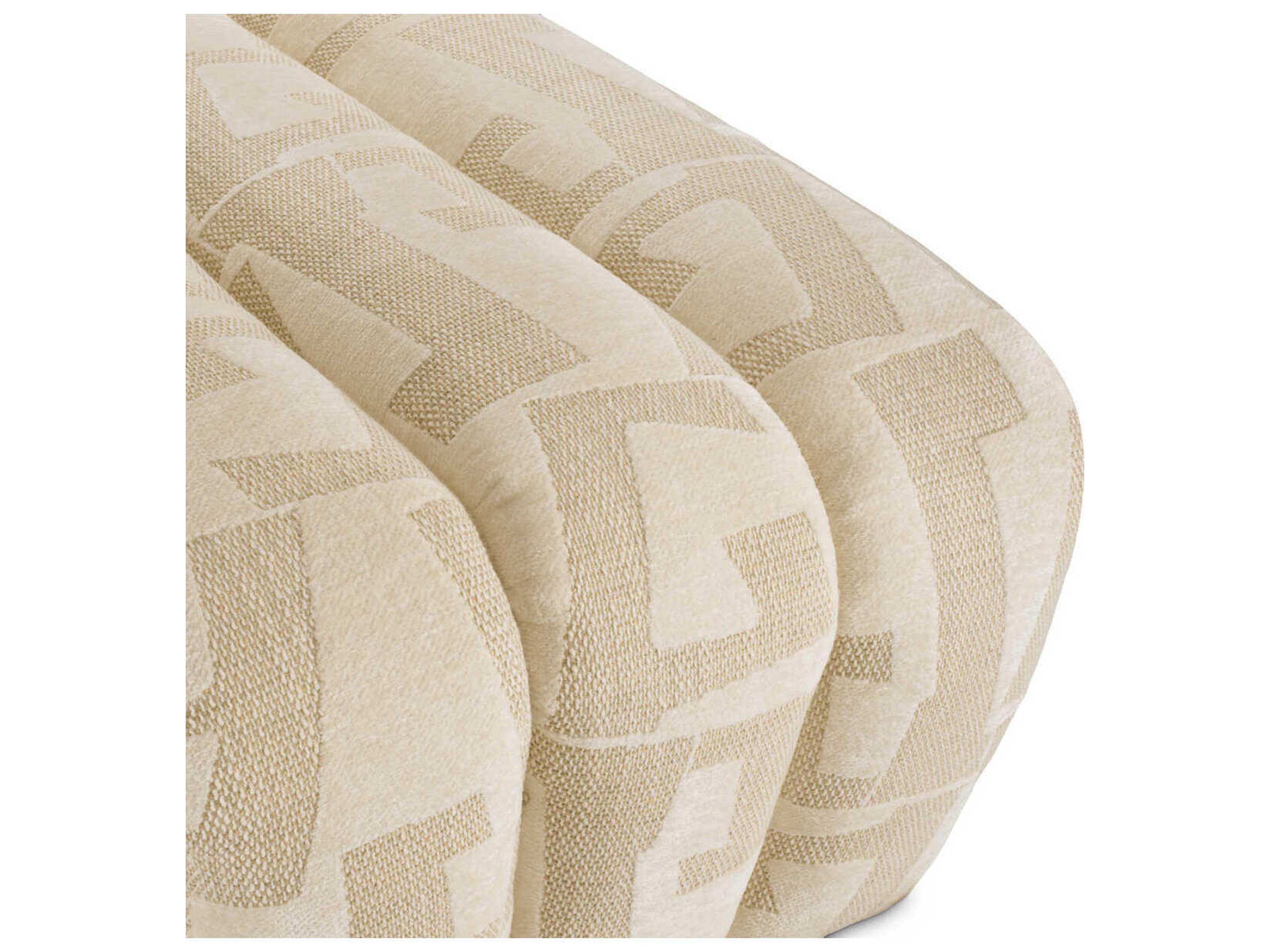 Eichholtz Eastborne Brooklyn Sand Beige Upholstered Accent Bench