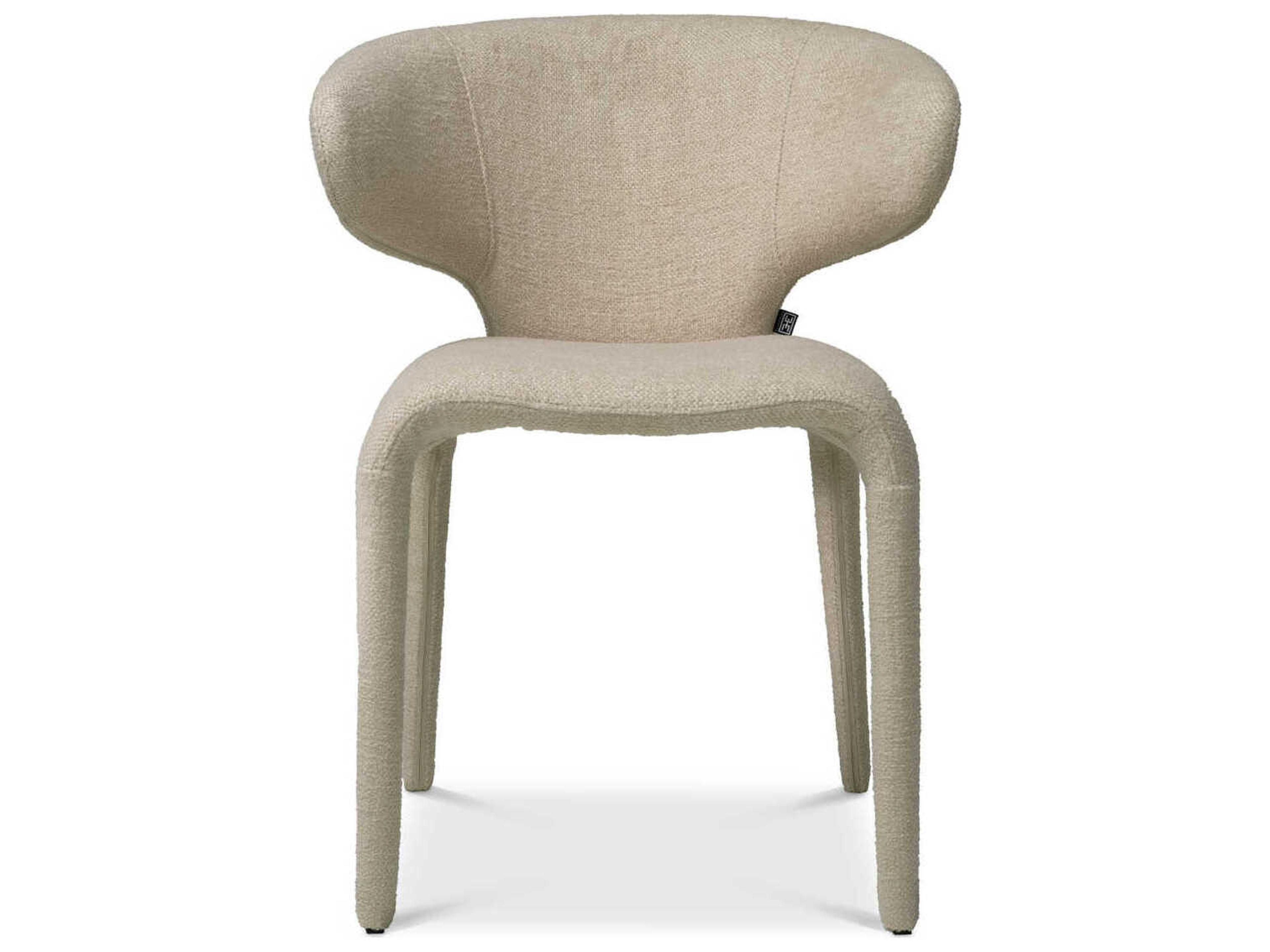Eichholtz Josephine Beige Upholstered Armless Dining Chair