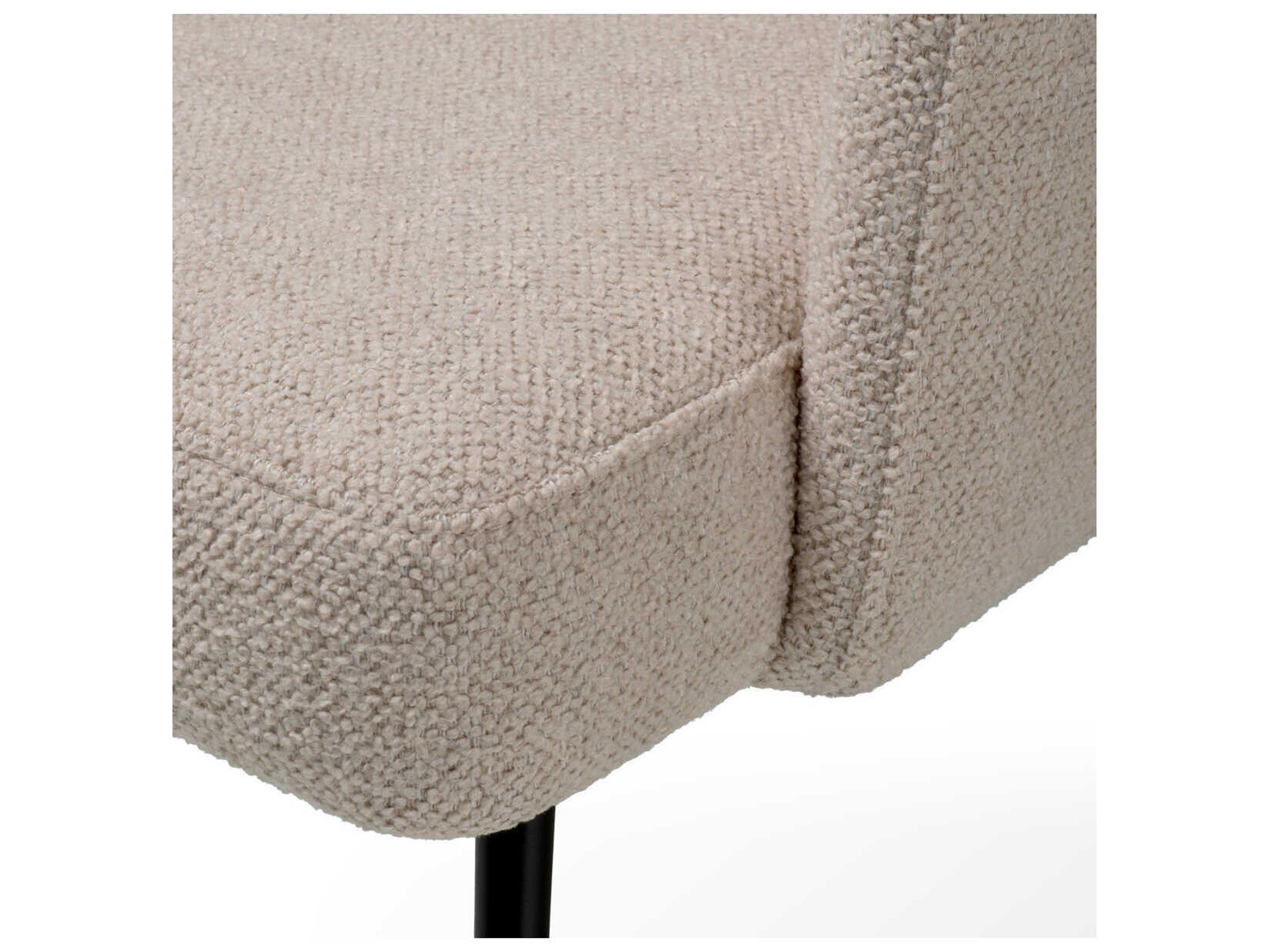 Eichholtz Aiden Black Upholstered Arm Dining Chair