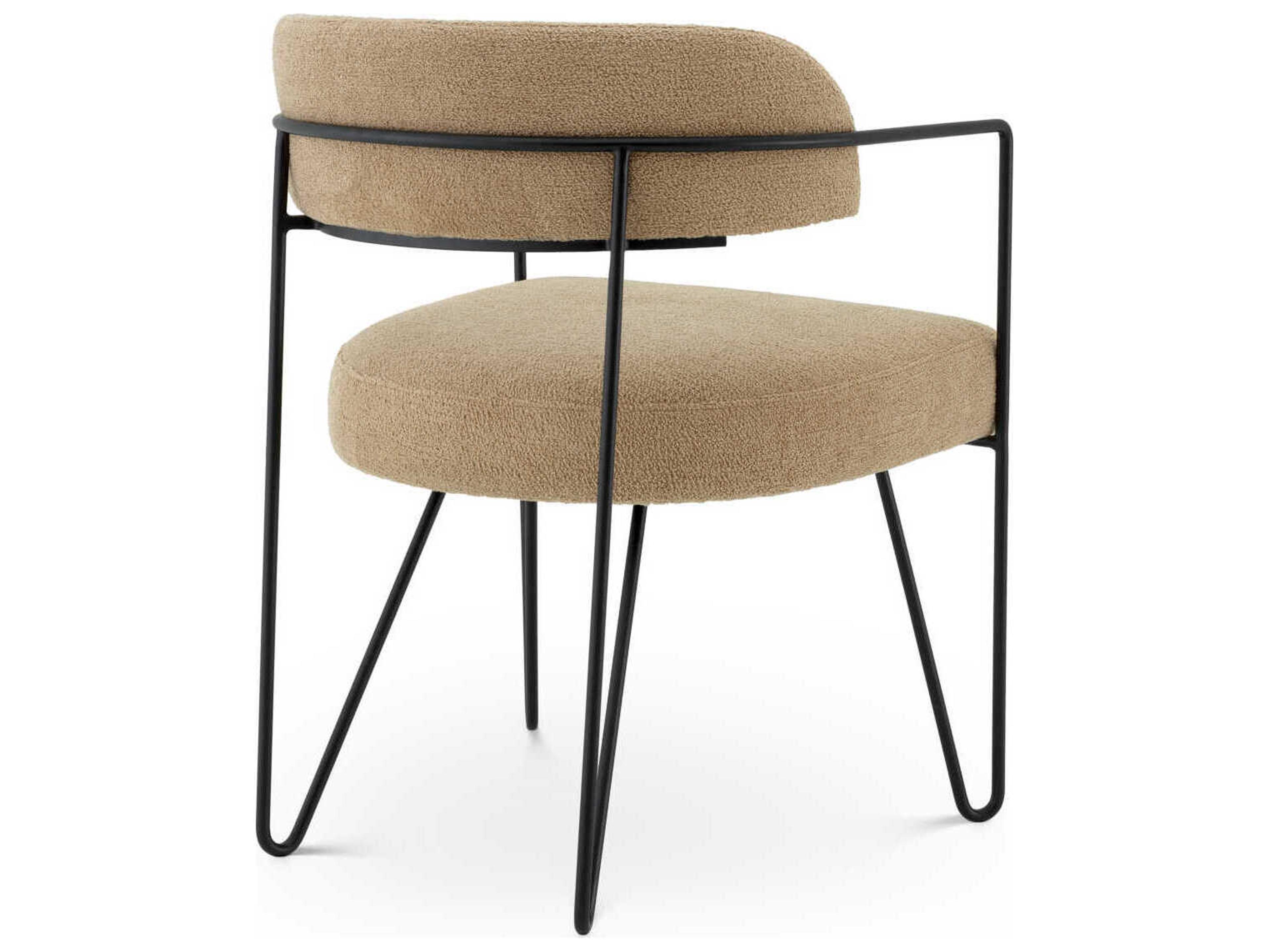 Eichholtz Giuseppe Beige Upholstered Arm Dining Chair
