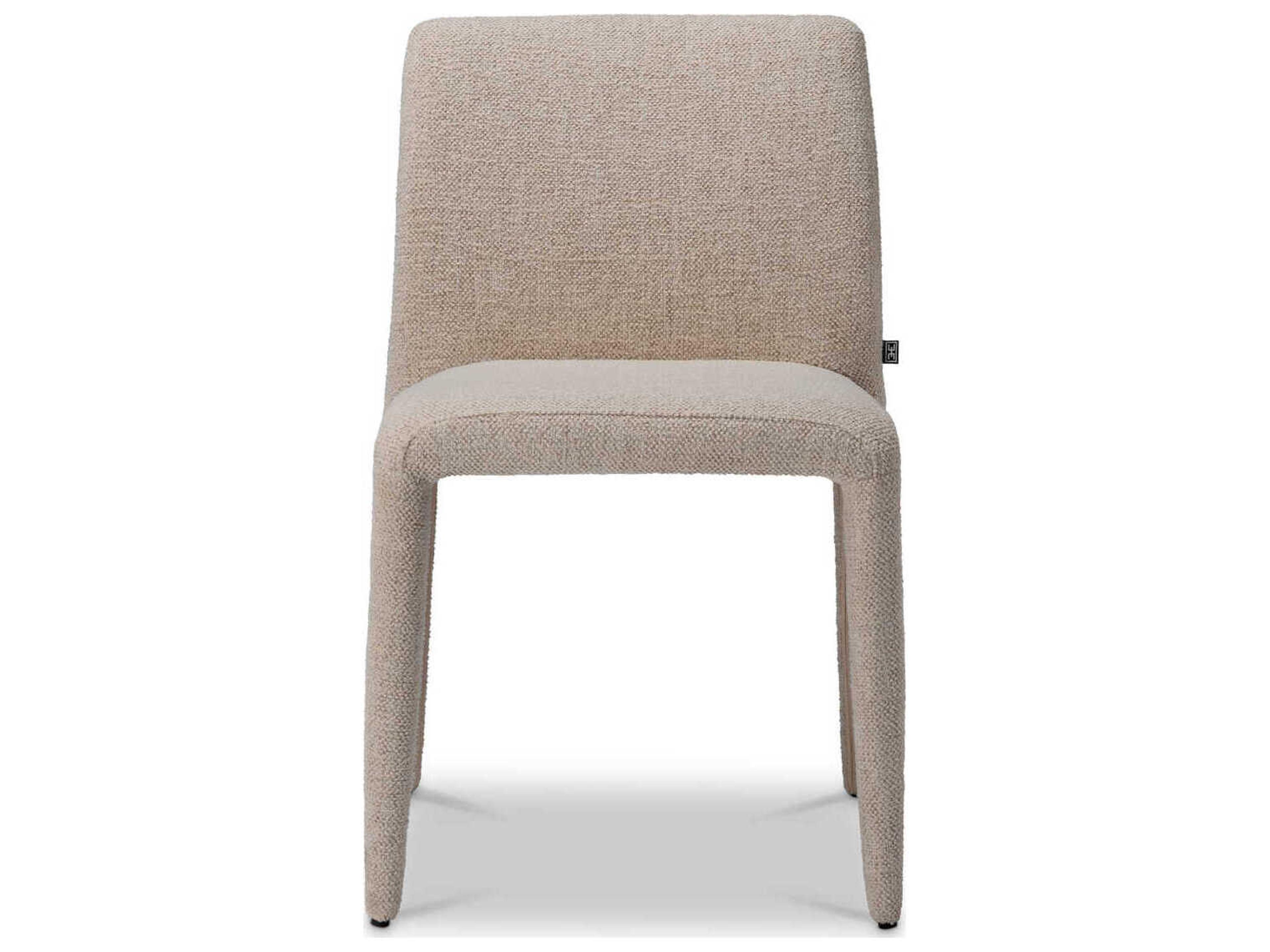 Eichholtz Leiza Beige Upholstered Armless Dining Chair Set of 2