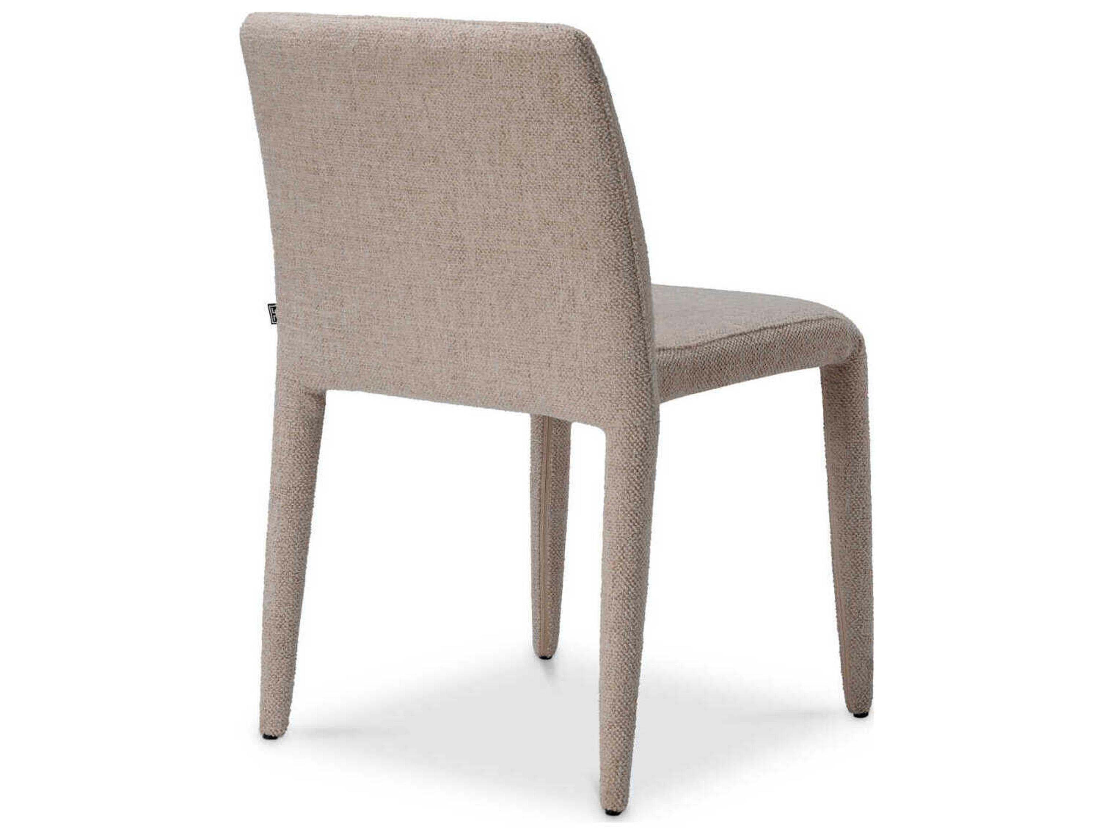 Eichholtz Leiza Beige Upholstered Armless Dining Chair Set of 2