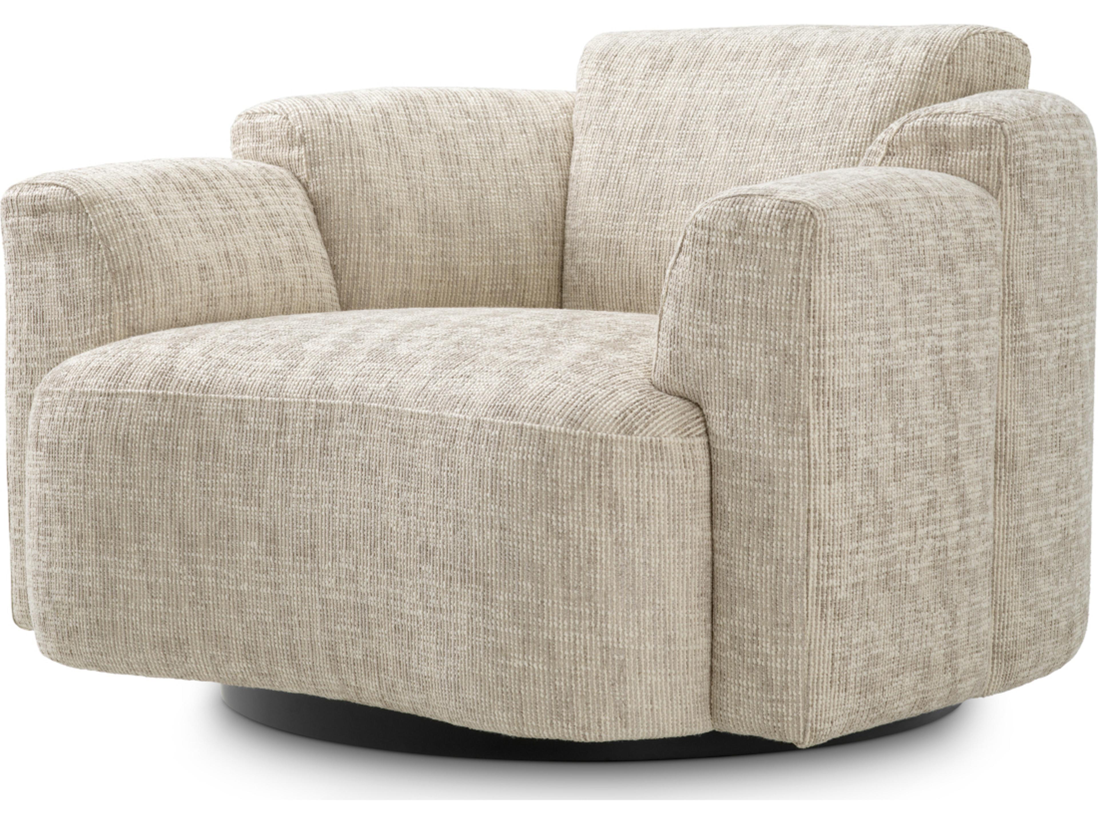 Swivel Beige Chair and a Half