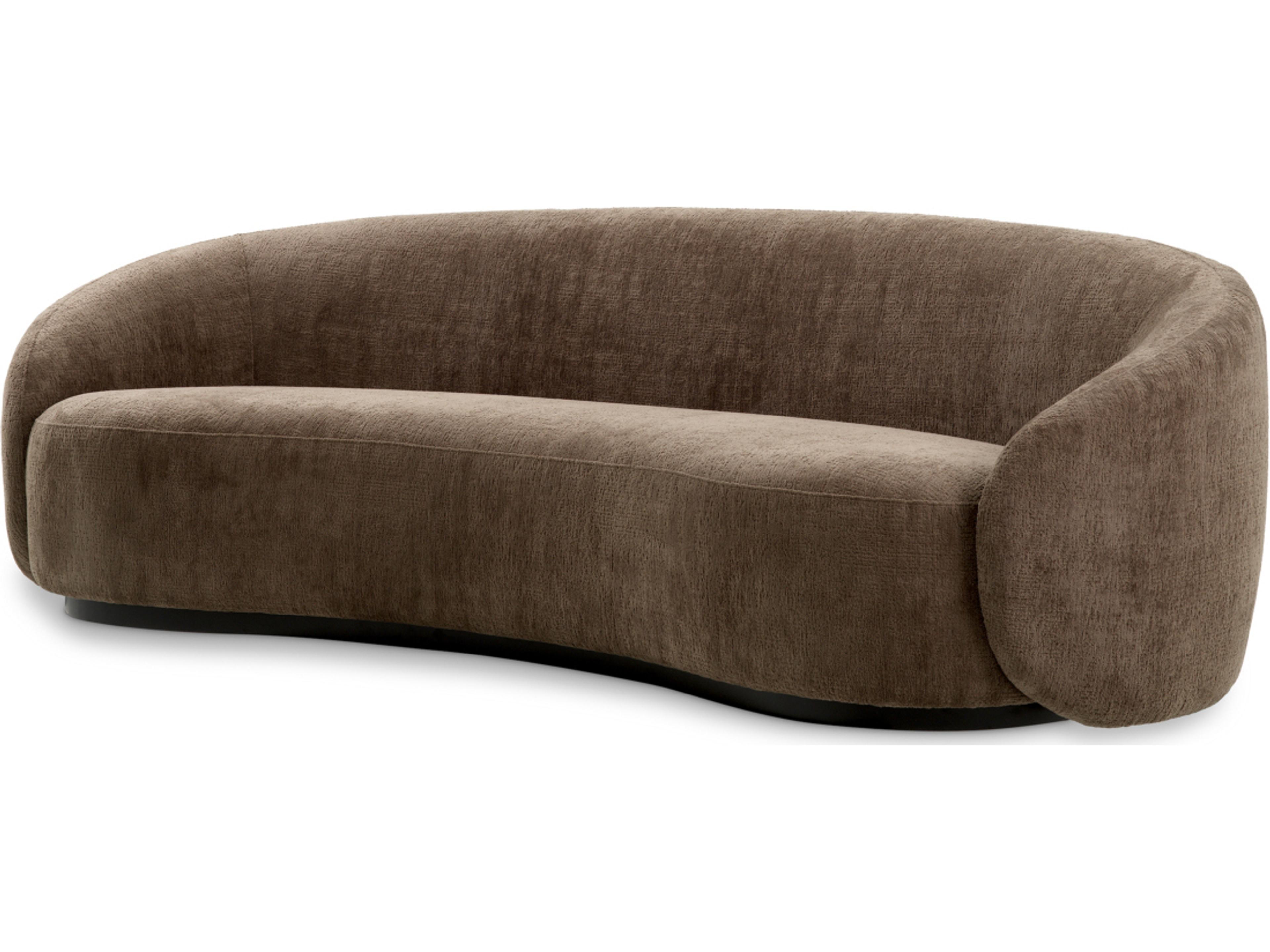 Avelin Brown X Black Base Upholstered Sofa