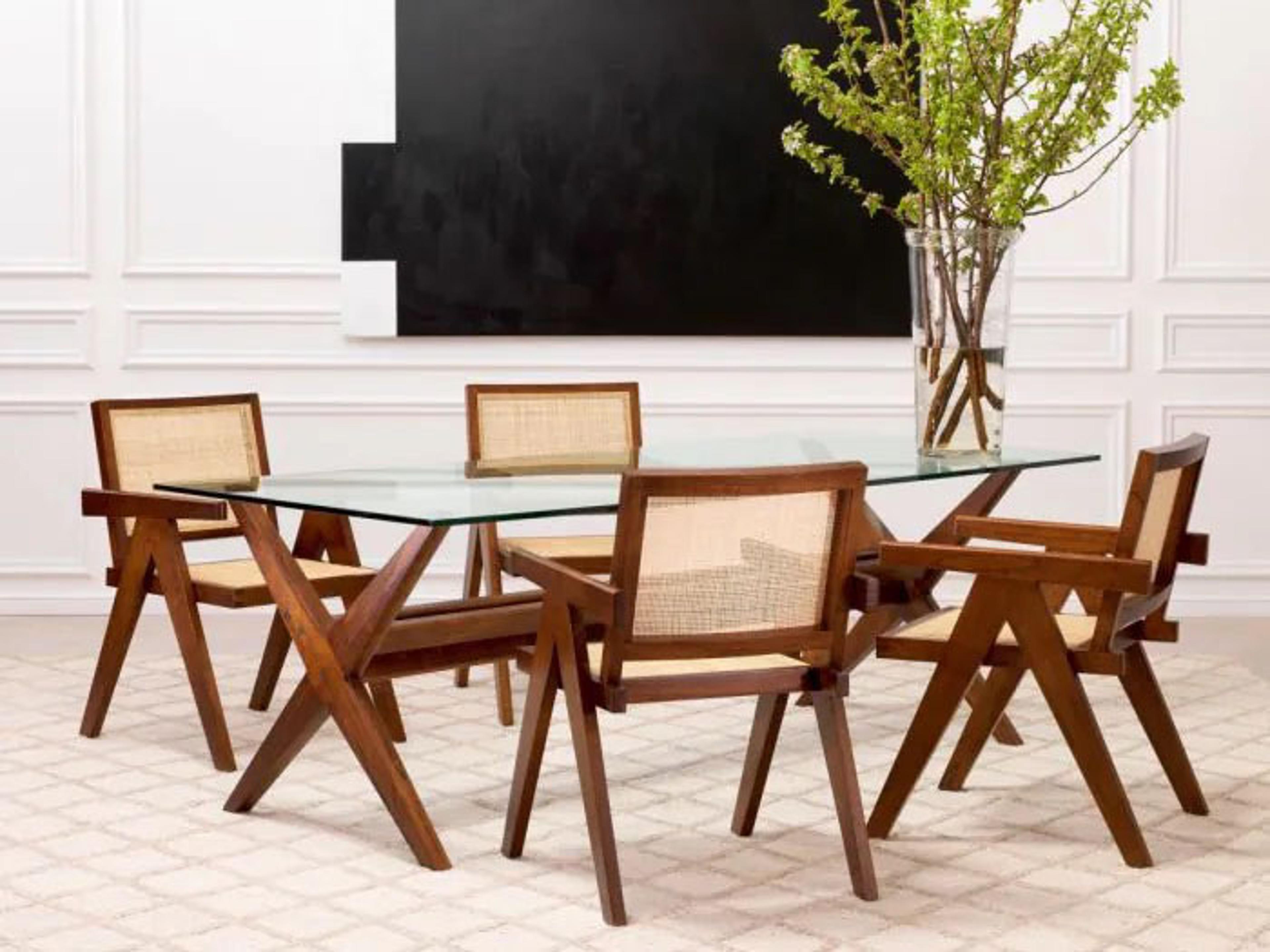 Aristide Oak Wood Dining Room Set