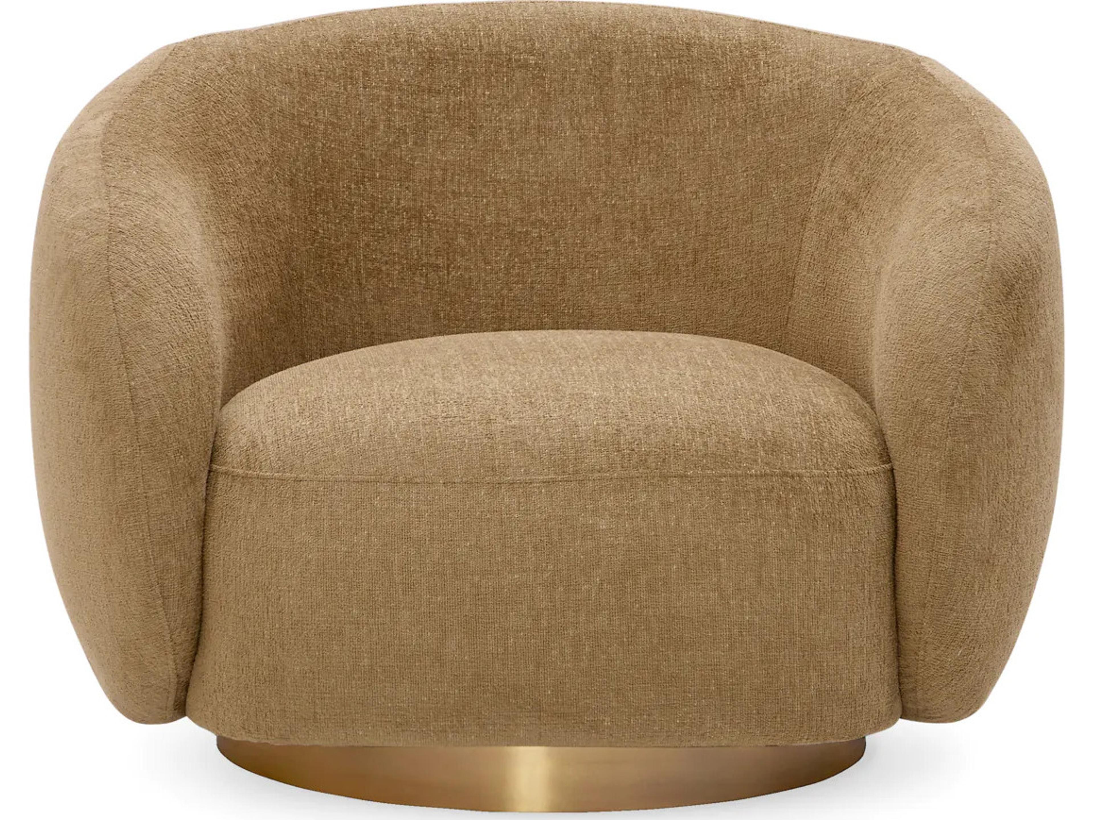 Eichholtz Brice Swivel Chair in Stratfort Honey