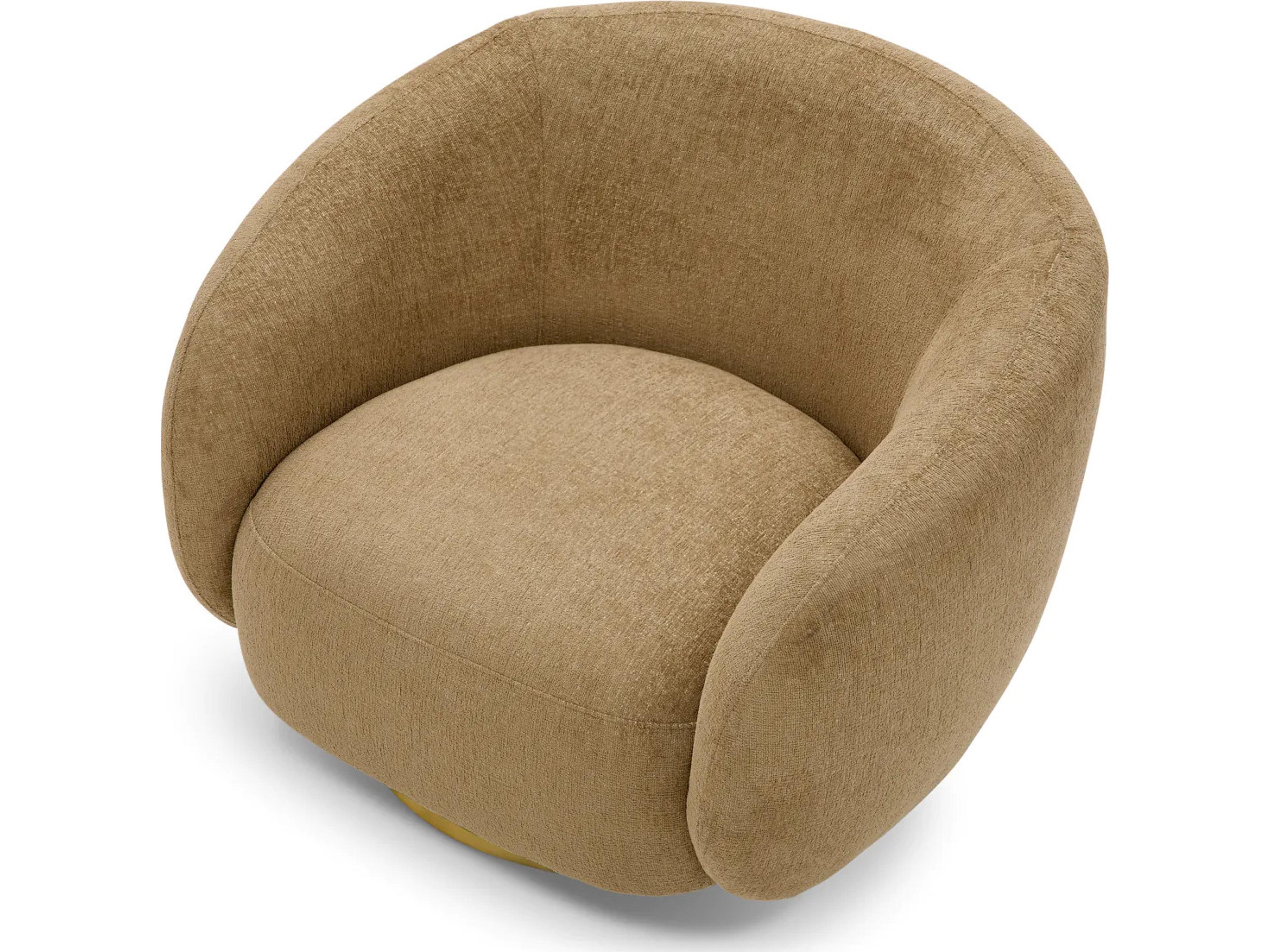 Eichholtz Brice Swivel Chair in Stratfort Honey