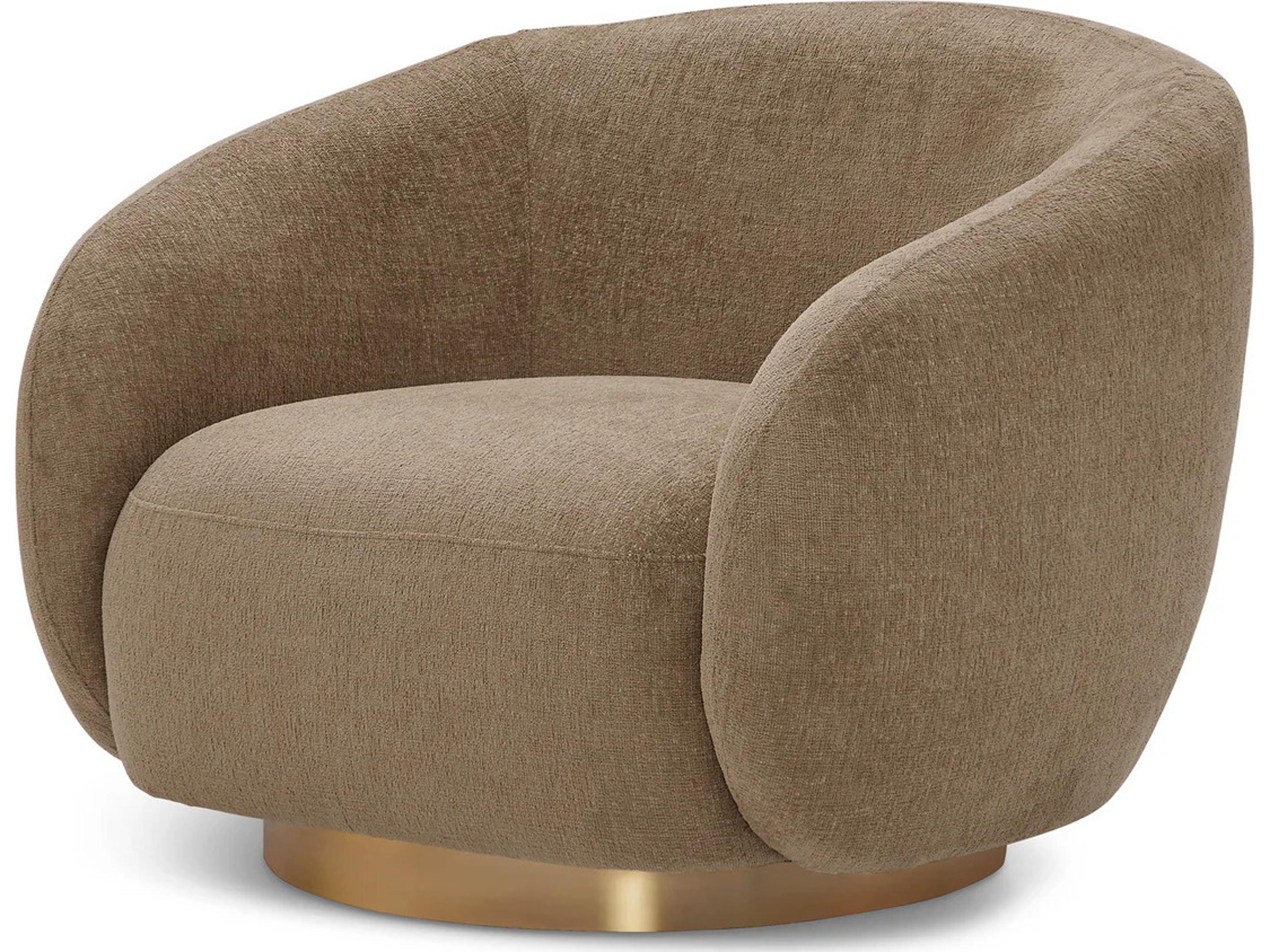 Brice Swivel Chair in Stratfort Brown