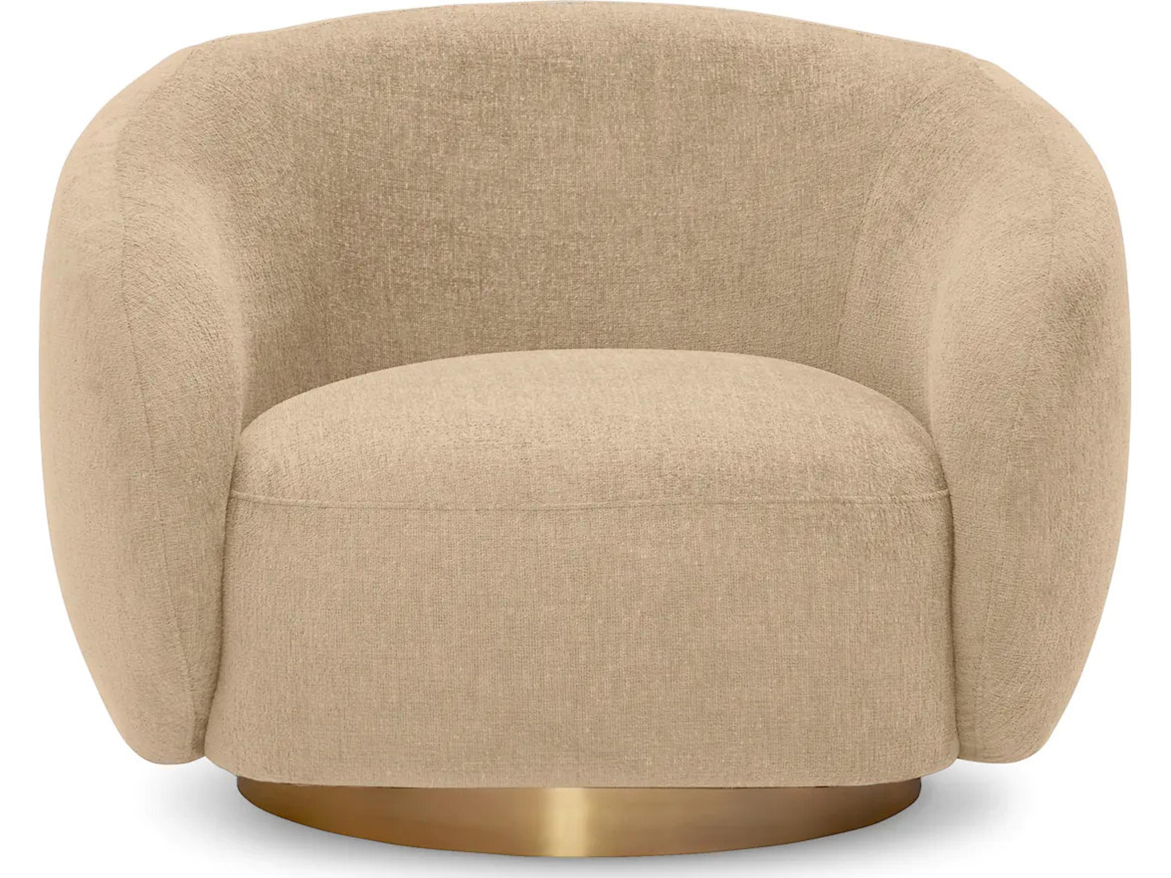 Eichholtz Brice Swivel Chair in Stratfort Sand