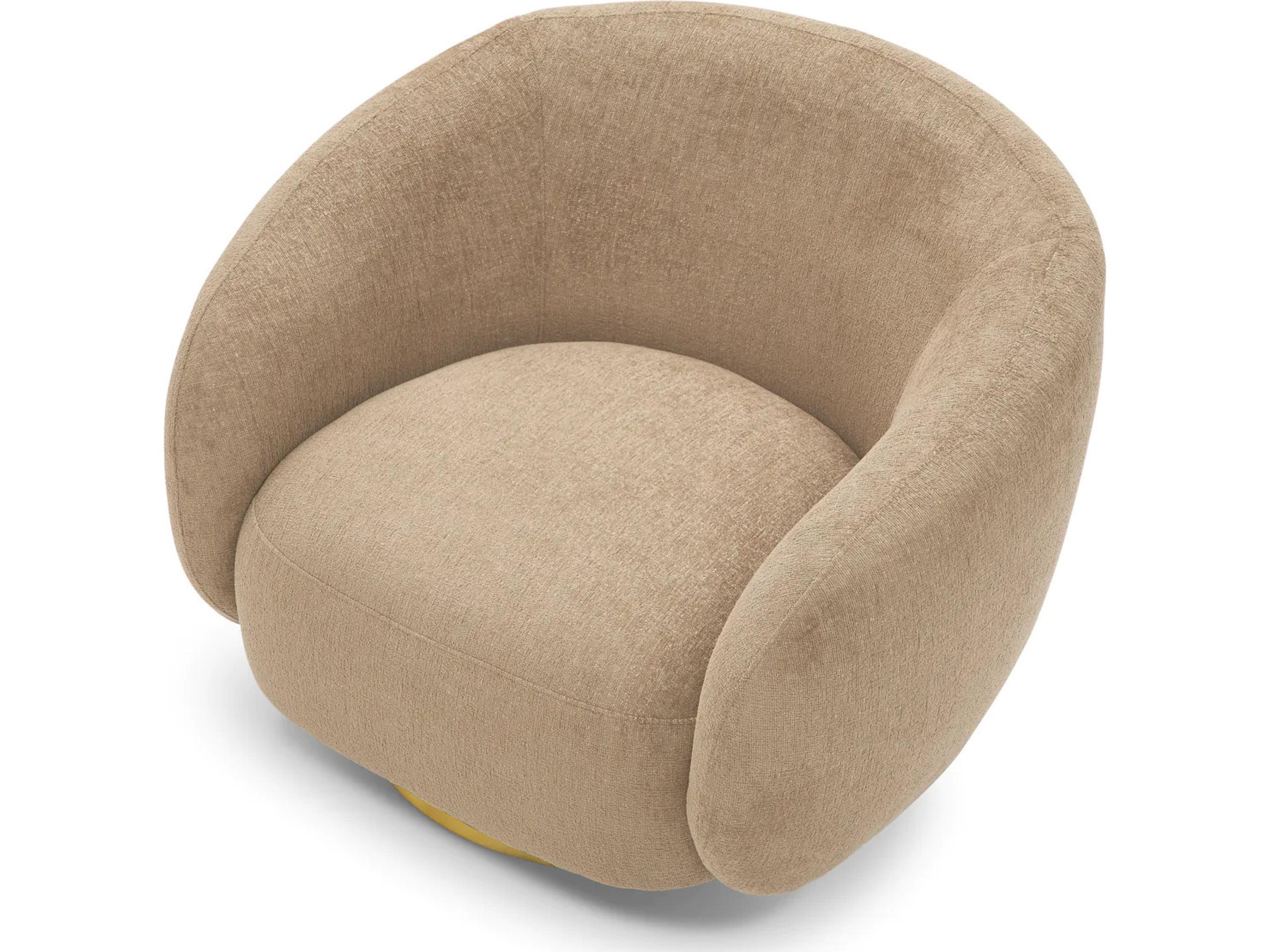 Eichholtz Brice Swivel Chair in Stratfort Sand
