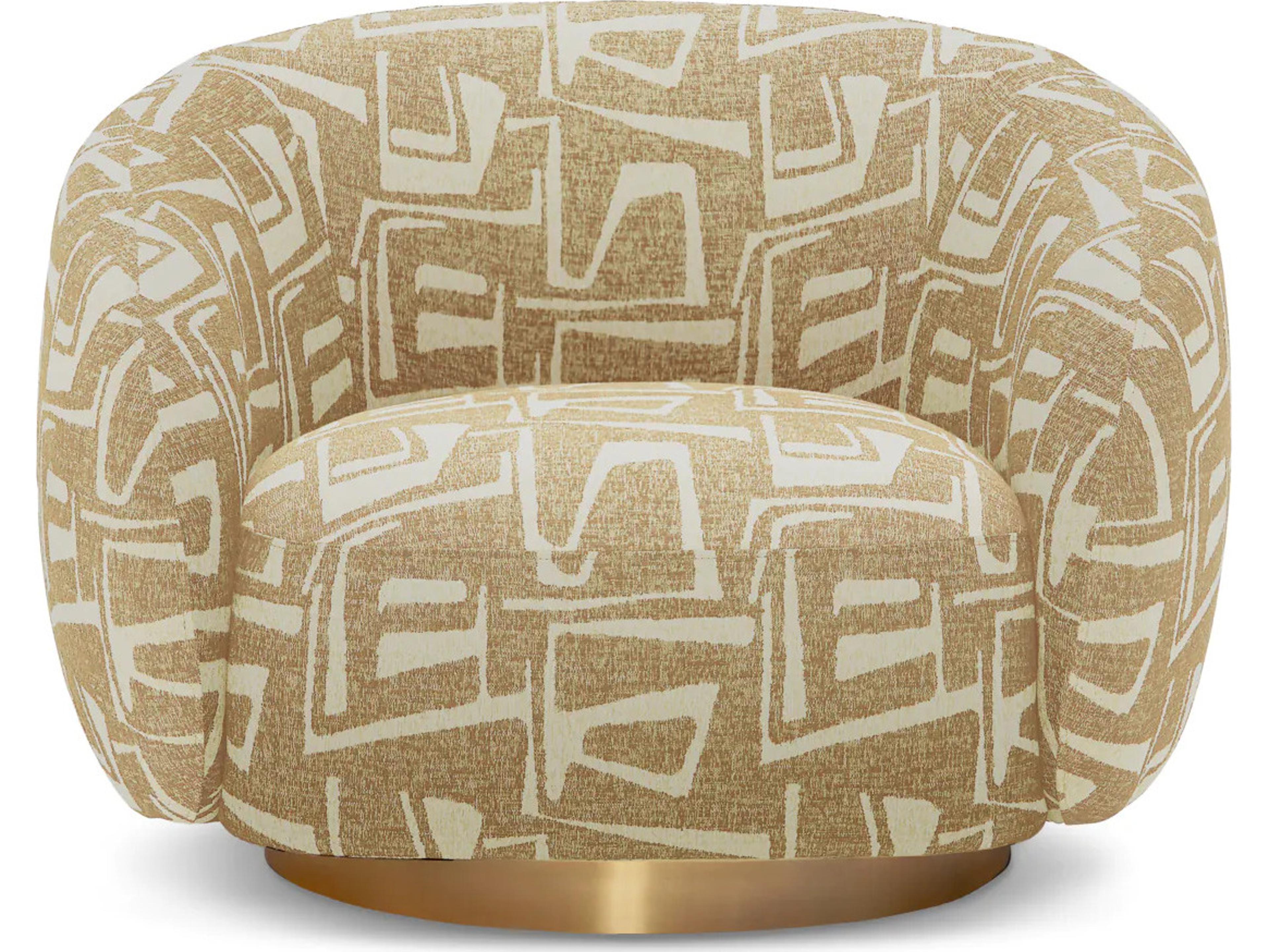 Eichholtz Brice Swivel Chair in Davenport Light Brown