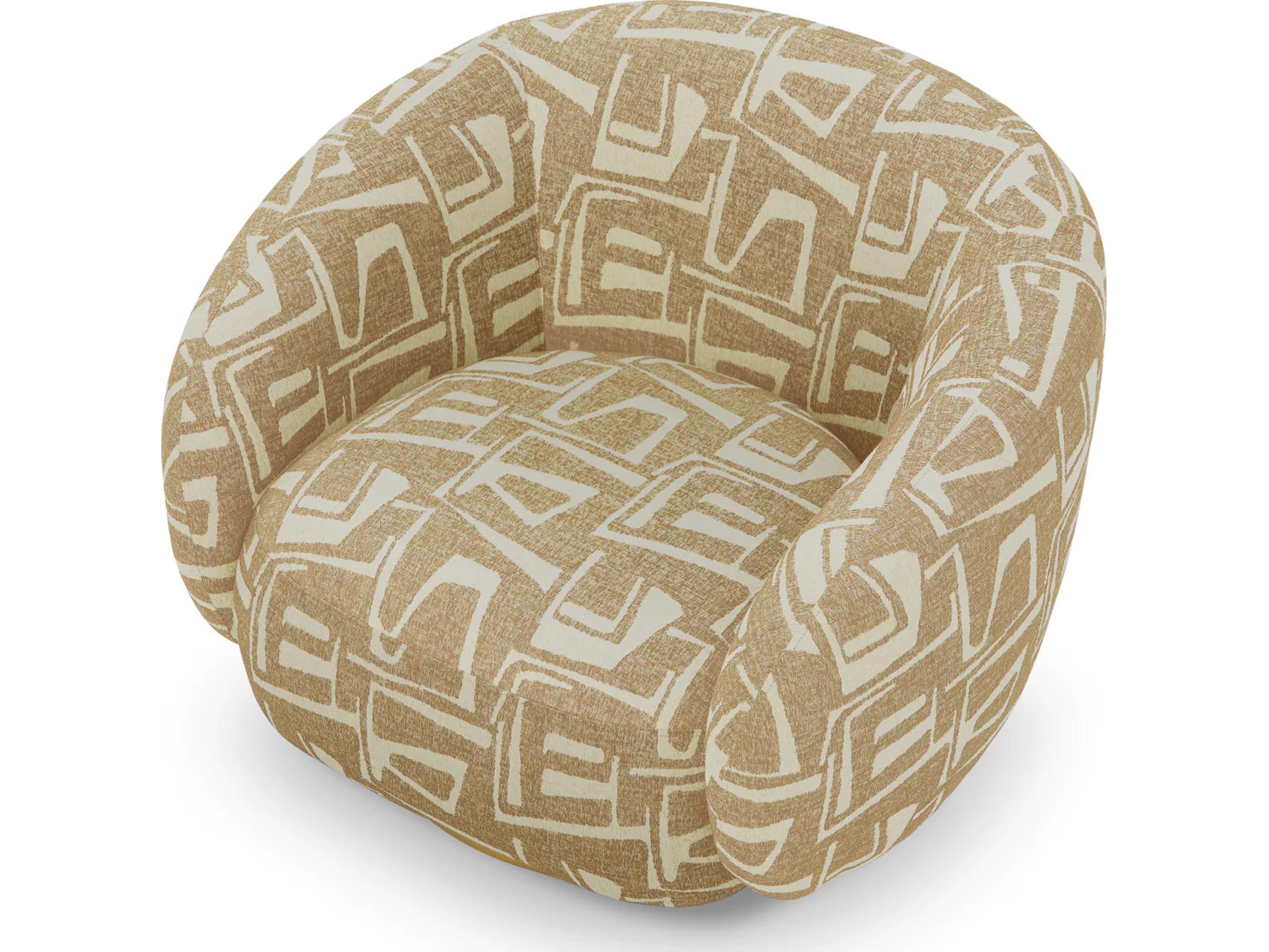 Eichholtz Brice Swivel Chair in Davenport Light Brown