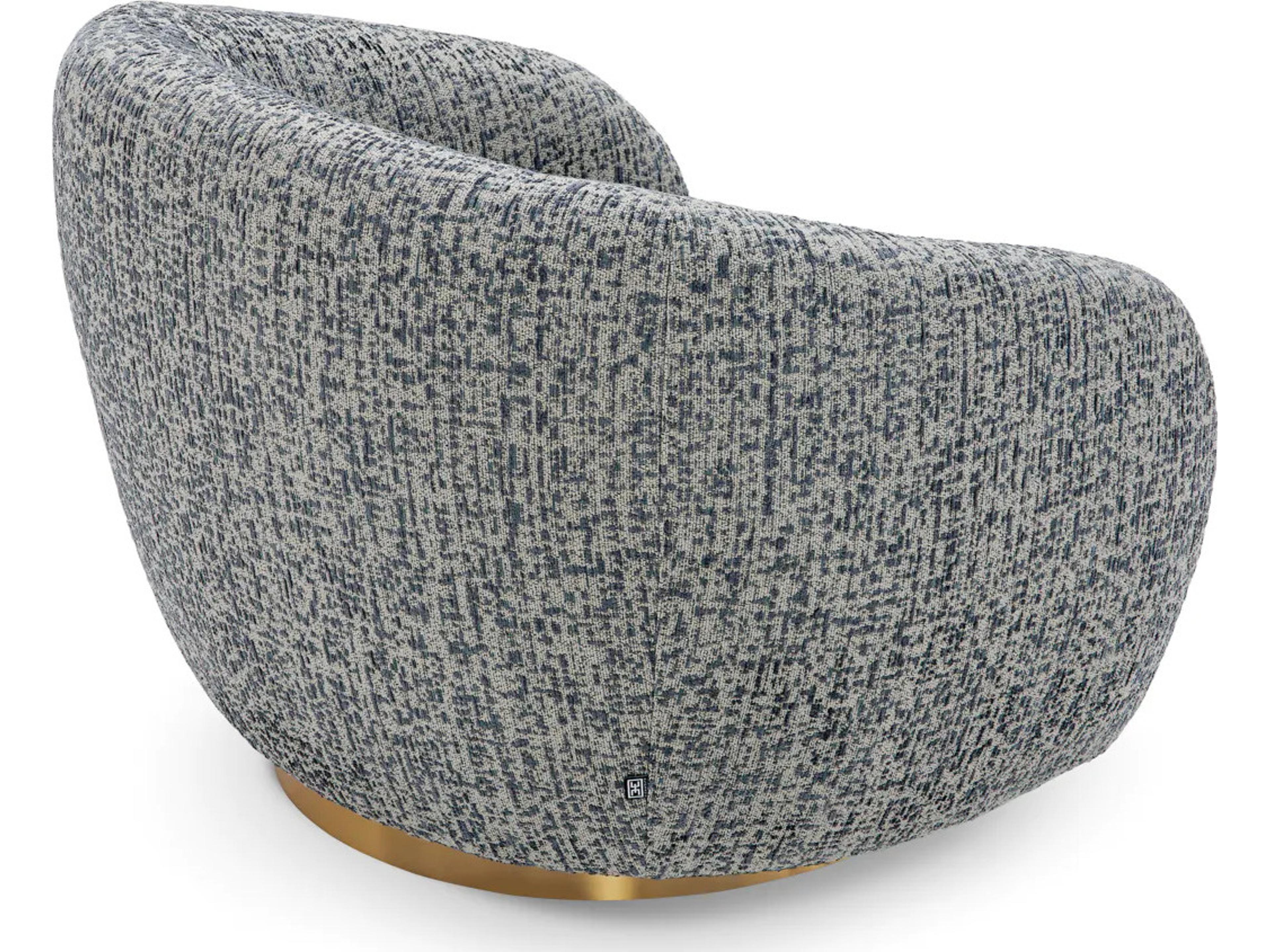 Eichholtz Brice Swivel Chair in Montclair Blue