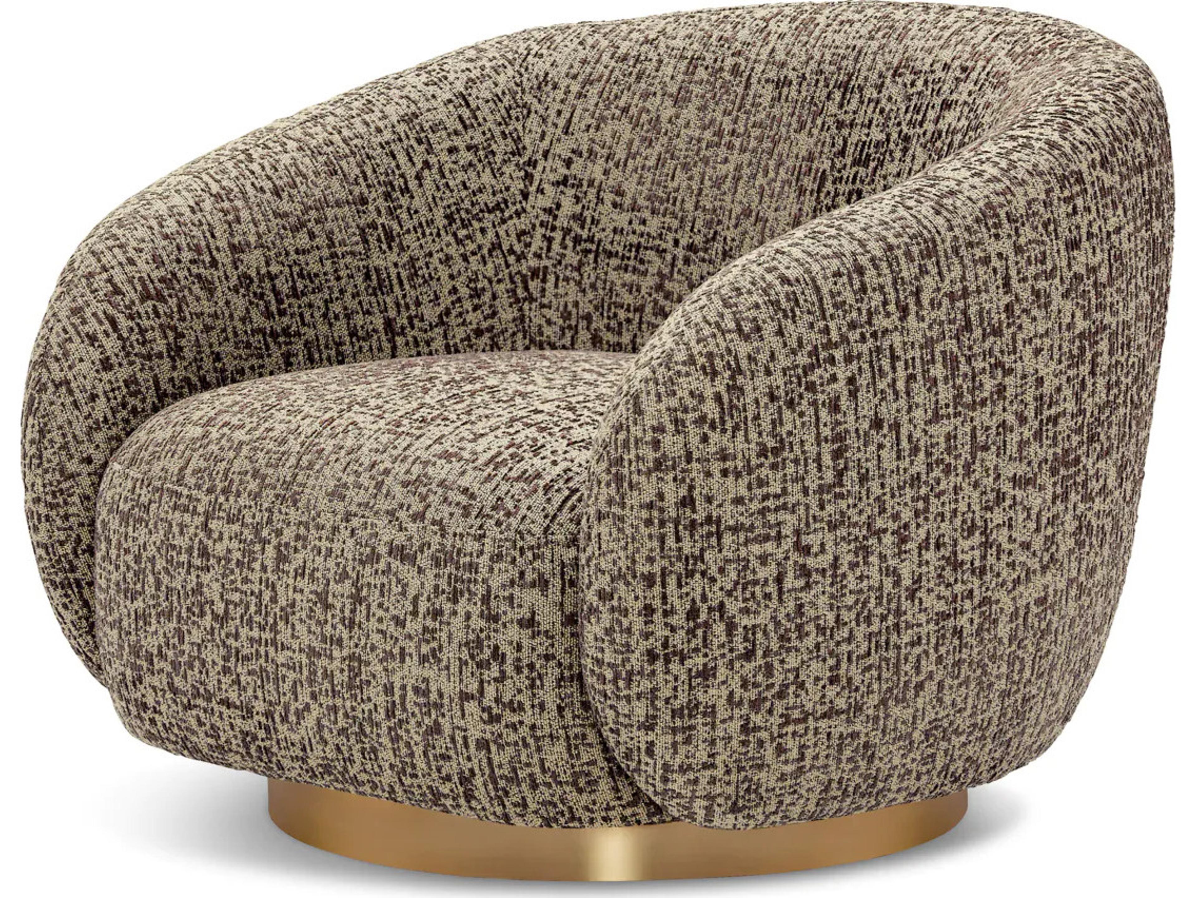 Brice Swivel Chair in Montclair Dark Brown