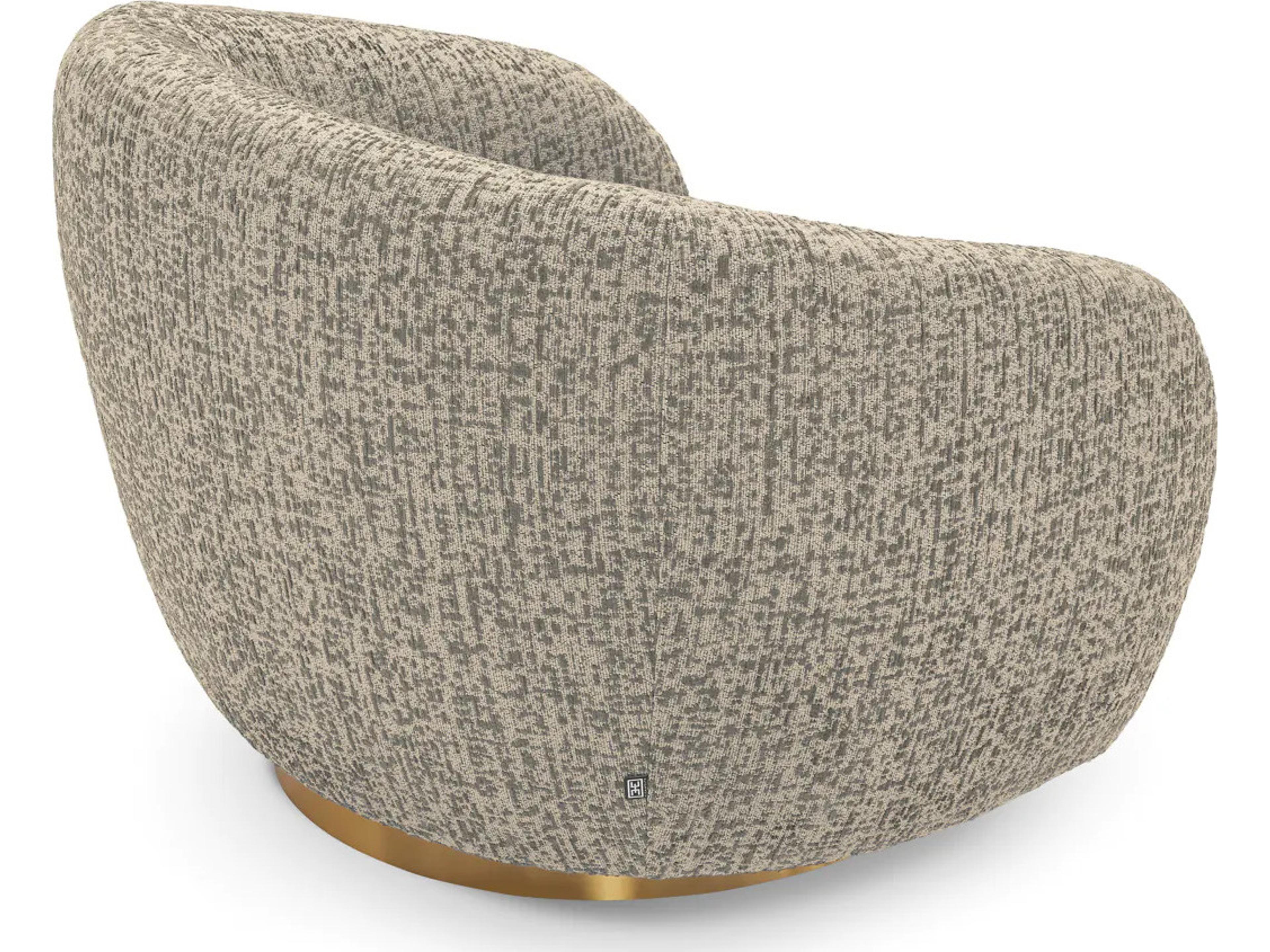 Eichholtz Brice Swivel Chair in Montclair Warm Grey